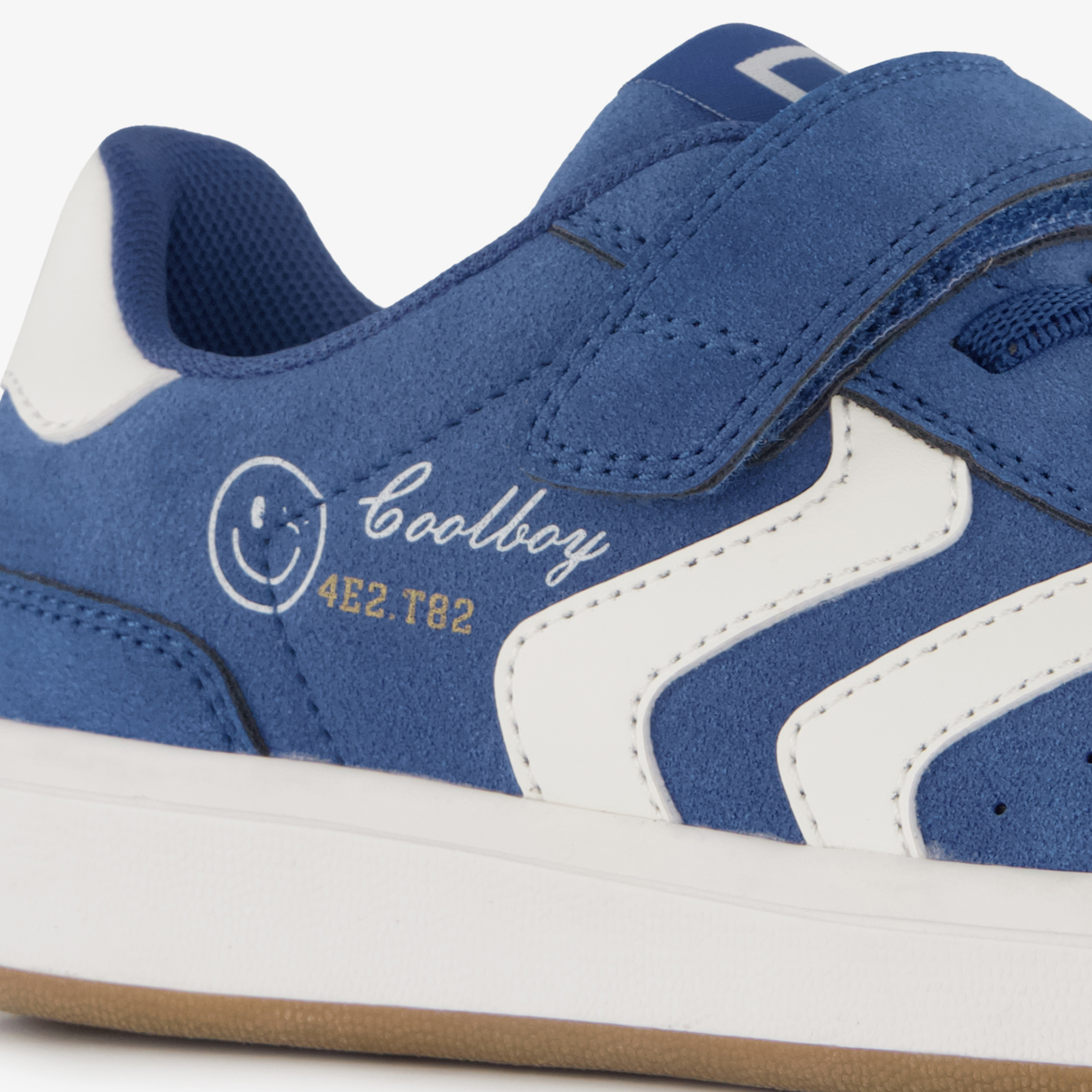 Blue Box jongens sneakers met smileys blauw wit – foto 5