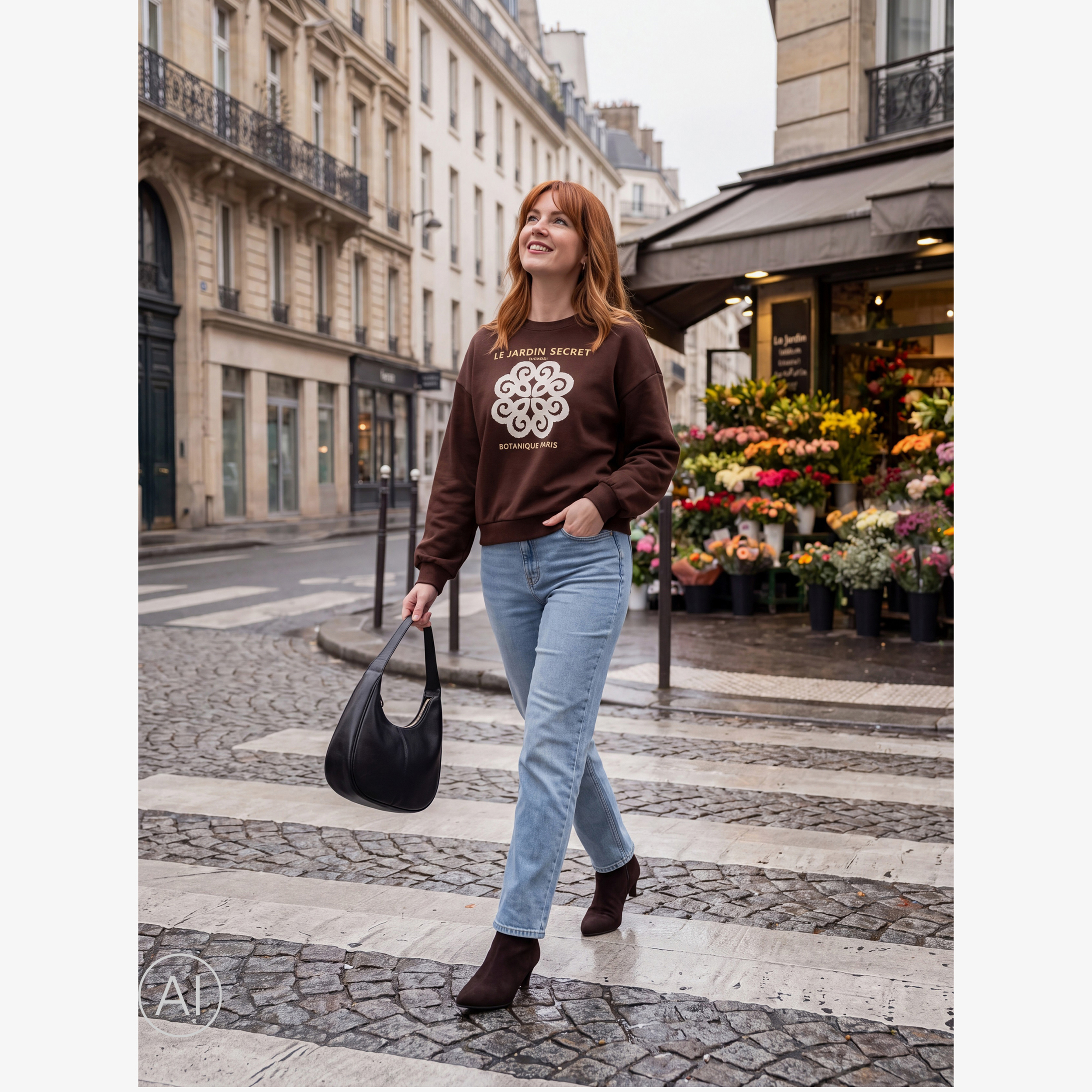 TwoDay dames sweater met opdruk bruin truien & vesten – foto 3