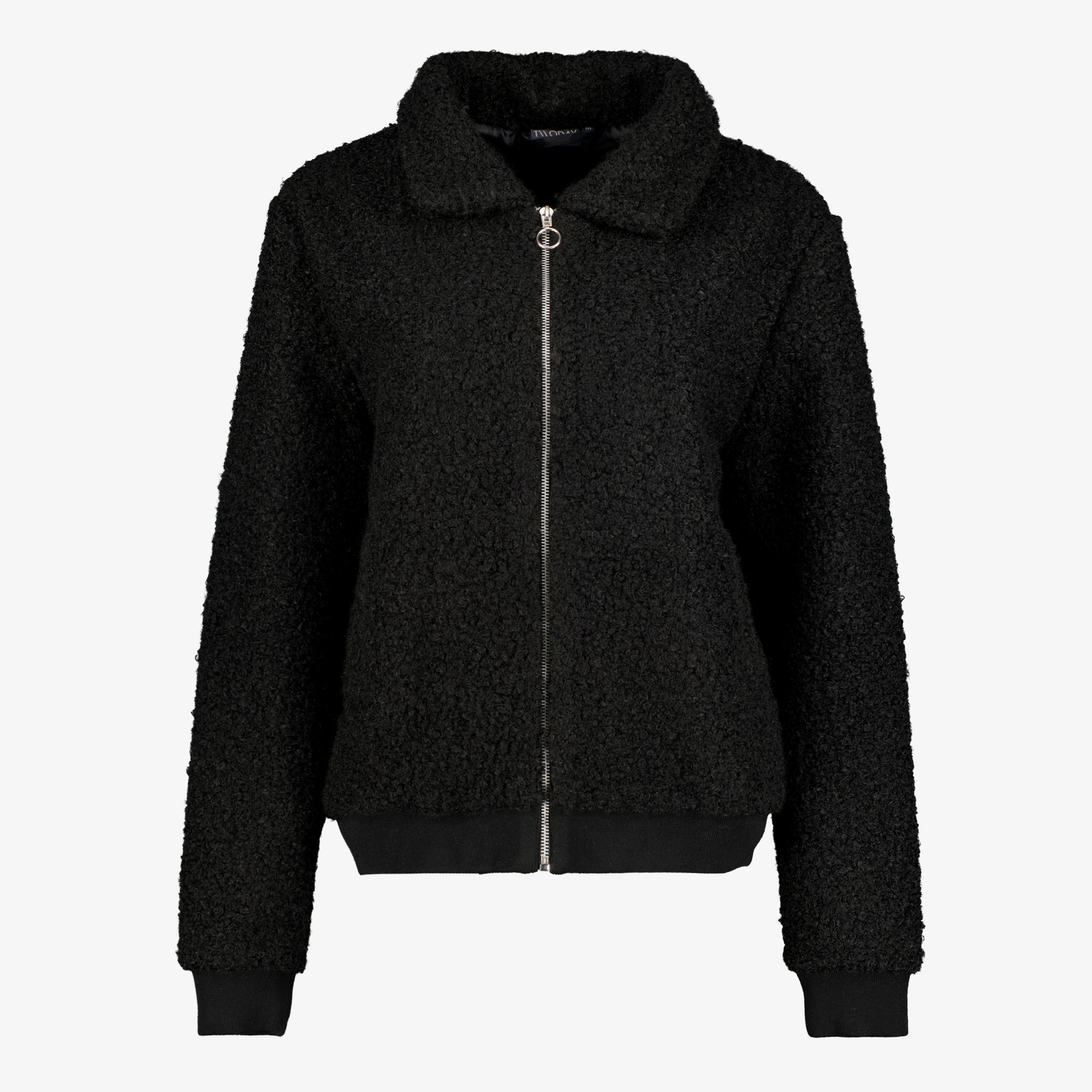 TwoDay dames teddy bomber jas zwart jassen