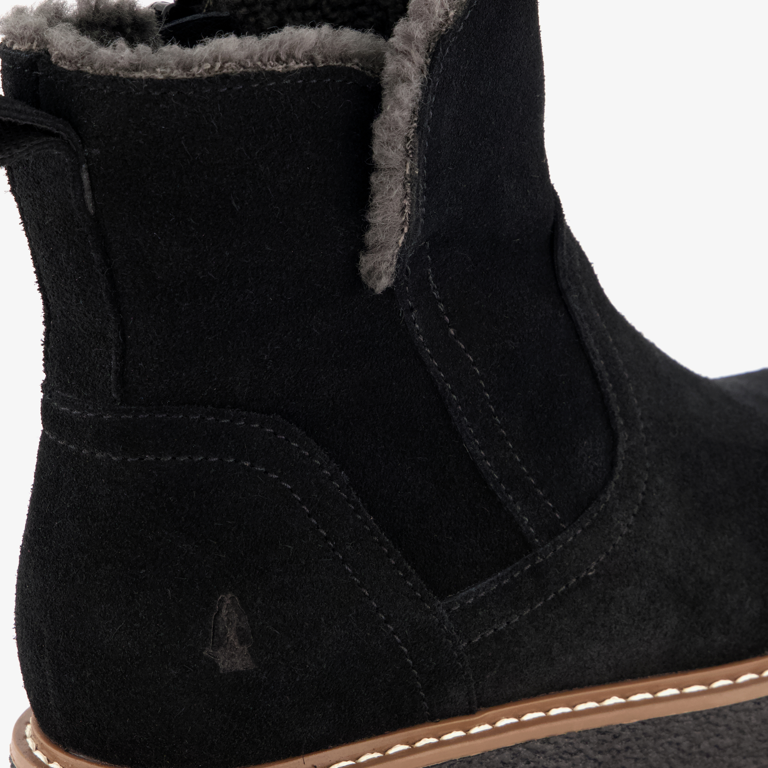 Hush Puppies gevoerde suède dames boots zwart laarzen – foto 5