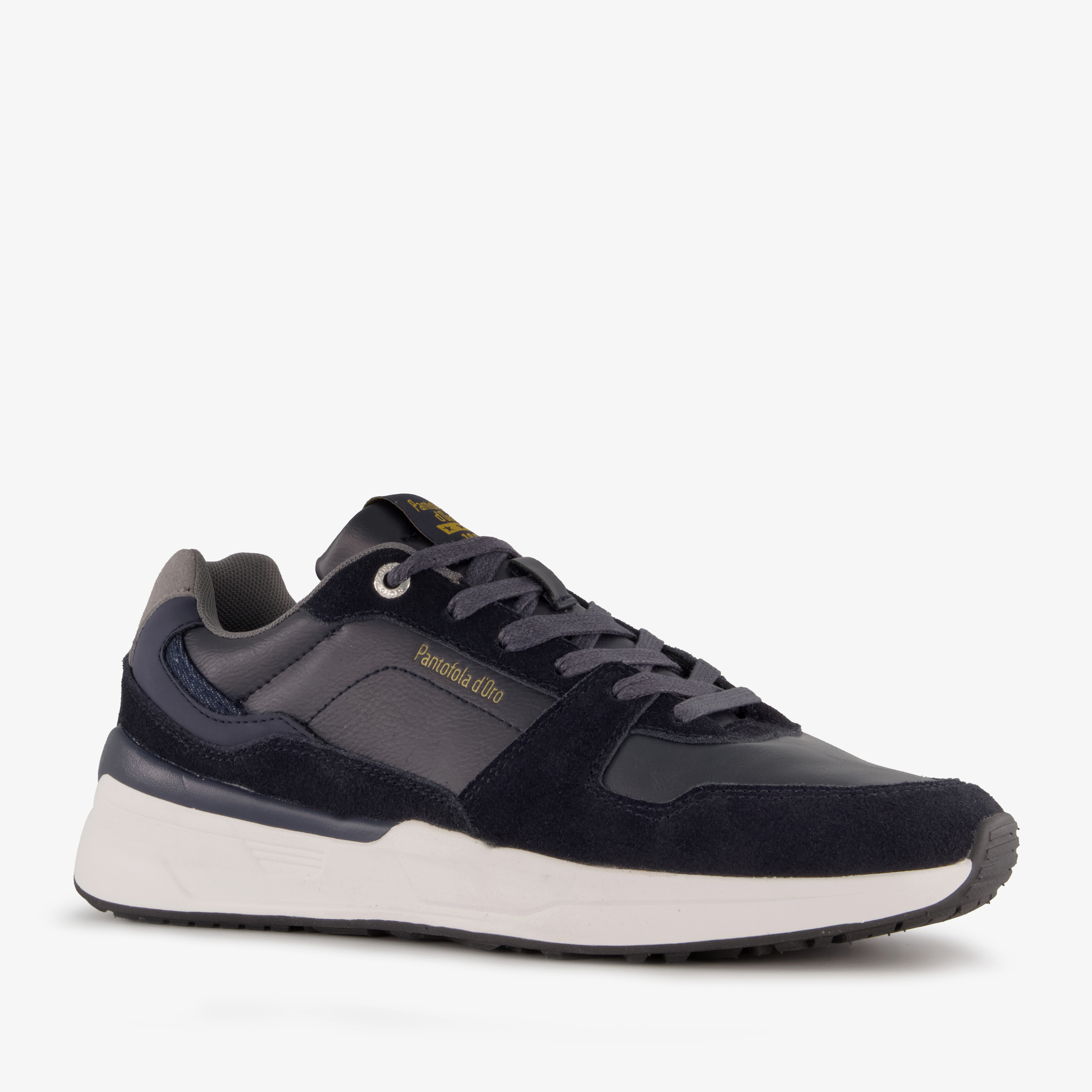 Pantofola d'Oro leren heren sneakers blauw