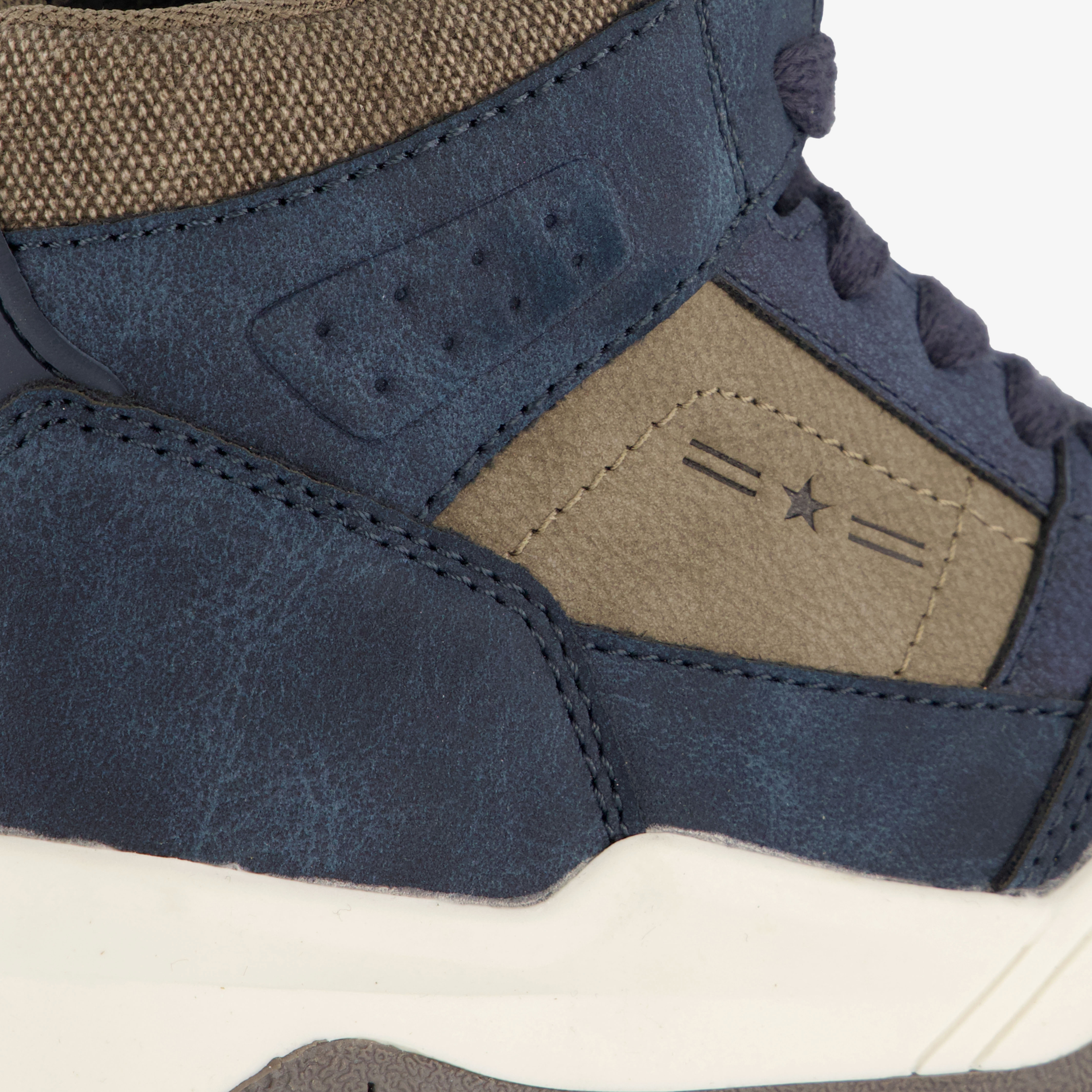 Blue Box hoge jongens sneakers blauw grijs – foto 5