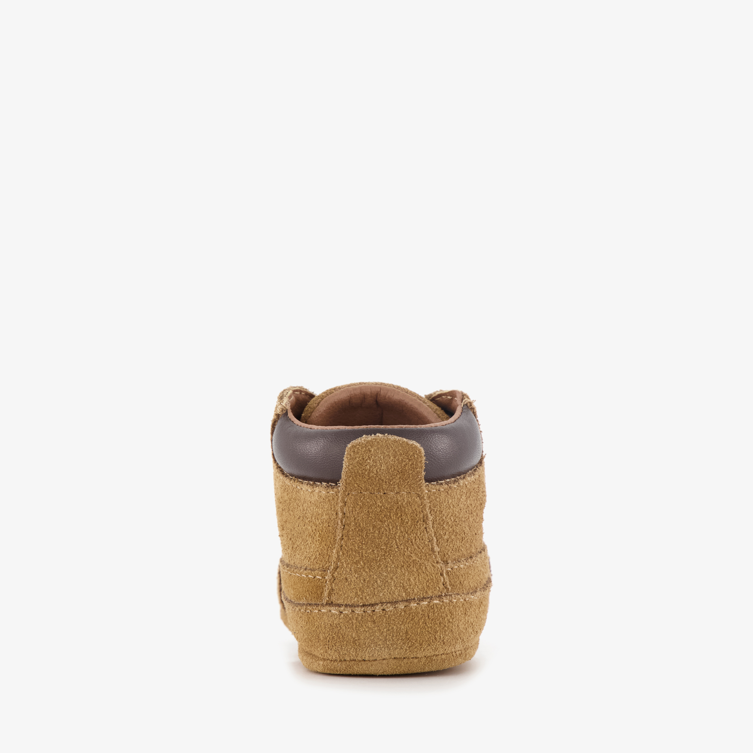 Groot suède babyschoenen bruin jongens – foto 2