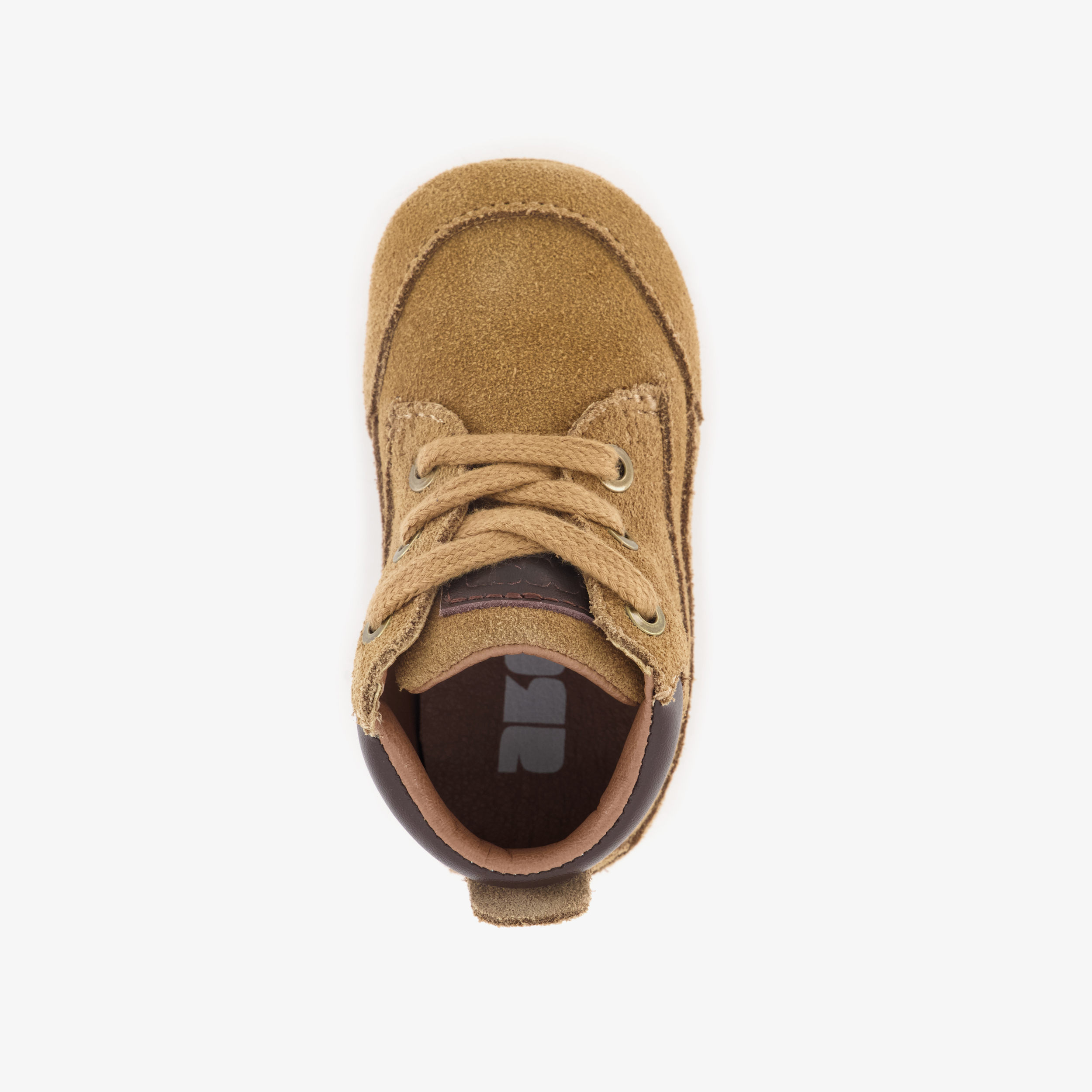Groot suède babyschoenen bruin jongens – foto 4