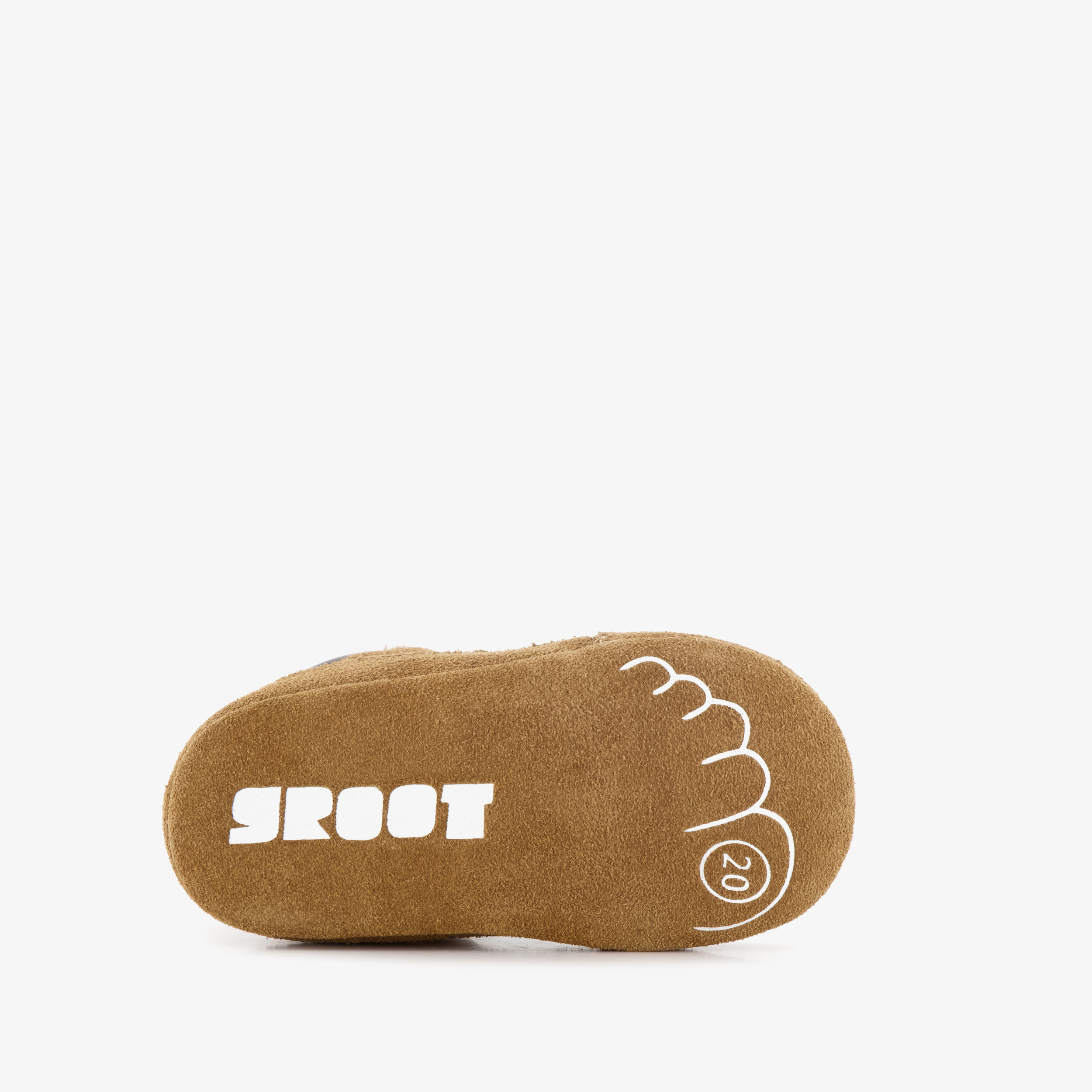 Groot suède babyschoenen bruin jongens – foto 3