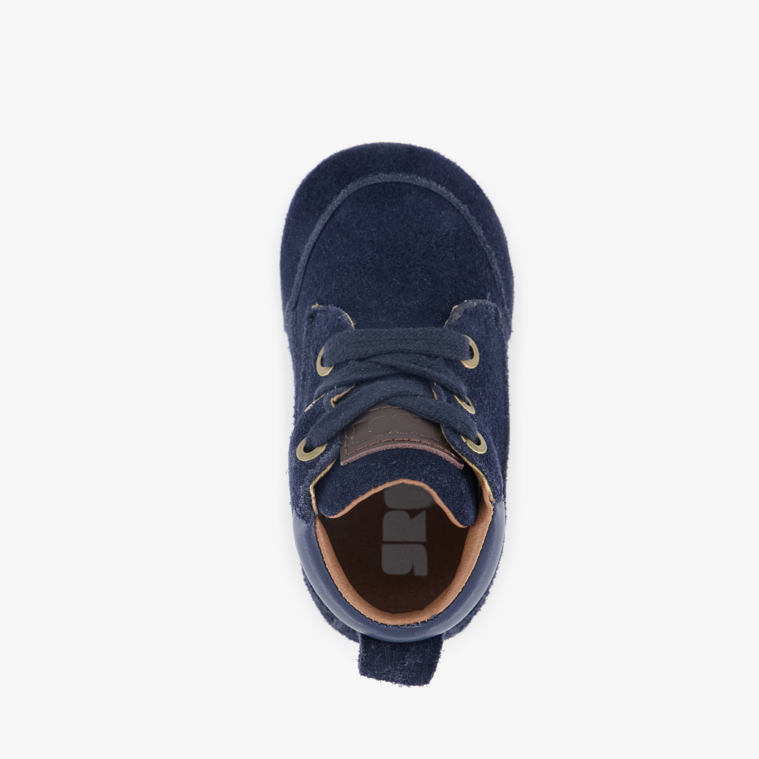 Groot suède babyschoenen blauw jongens – foto 4