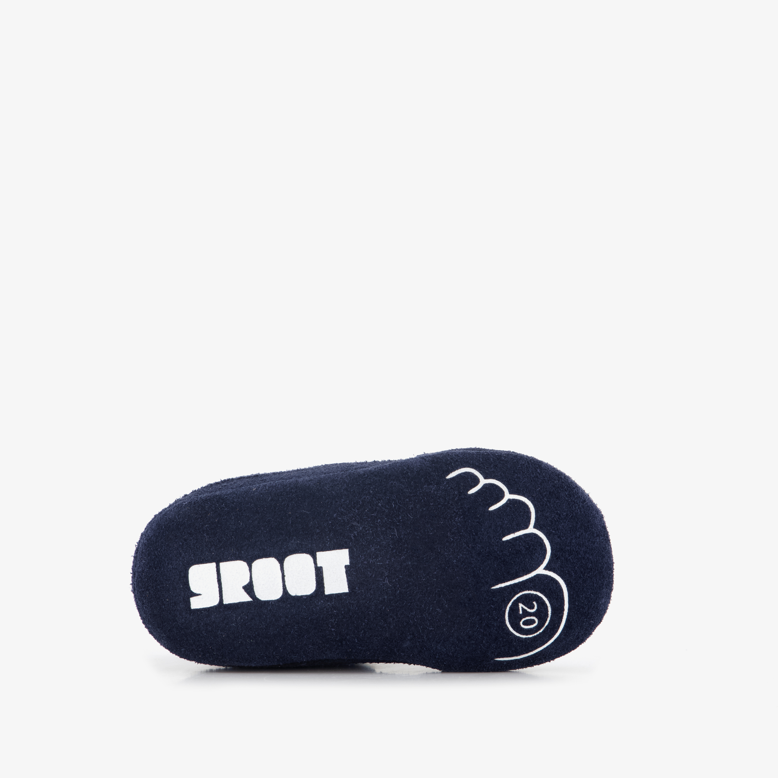 Groot suède babyschoenen blauw jongens – foto 3