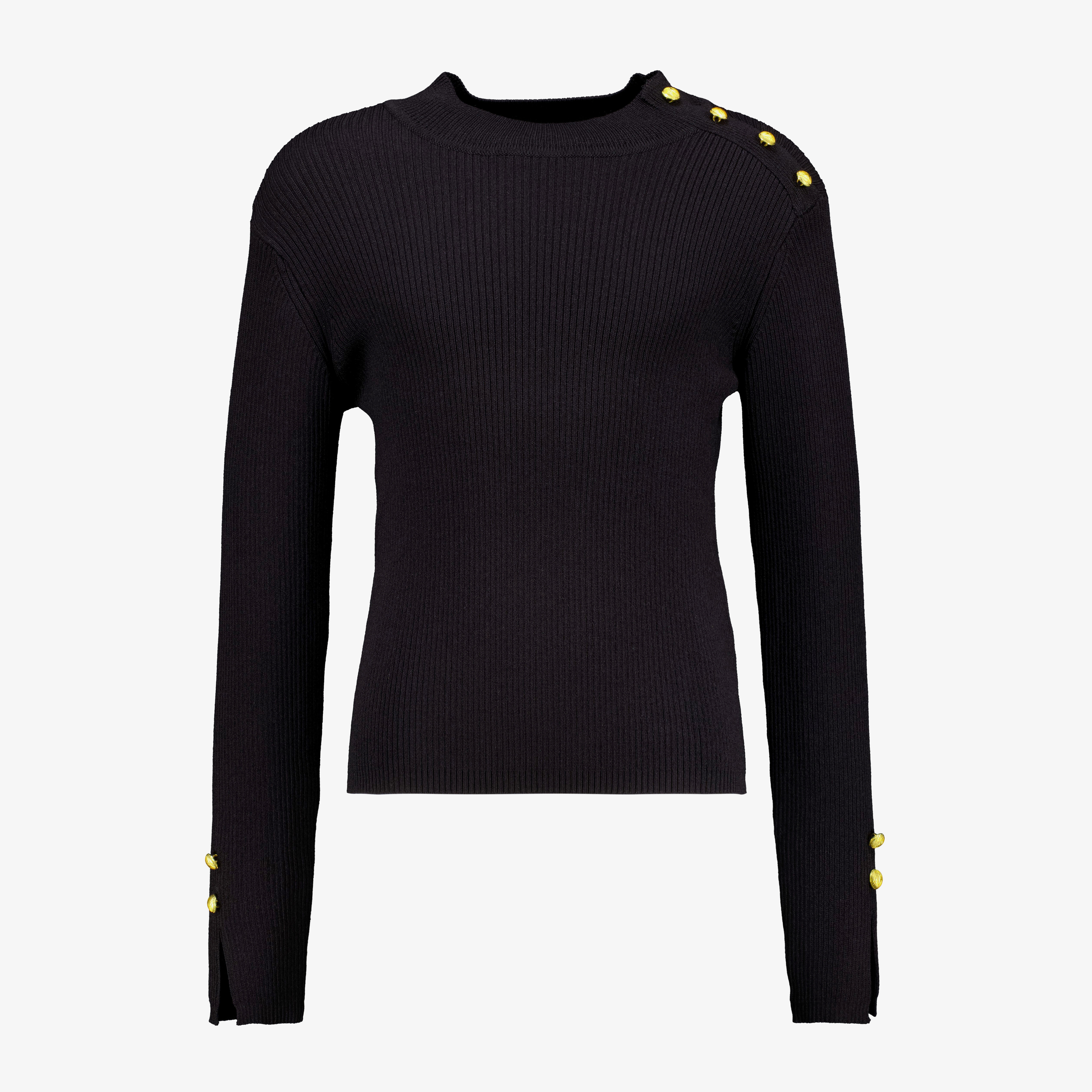 MyWay meisjes top met gouden details zwart t-shirts & tops