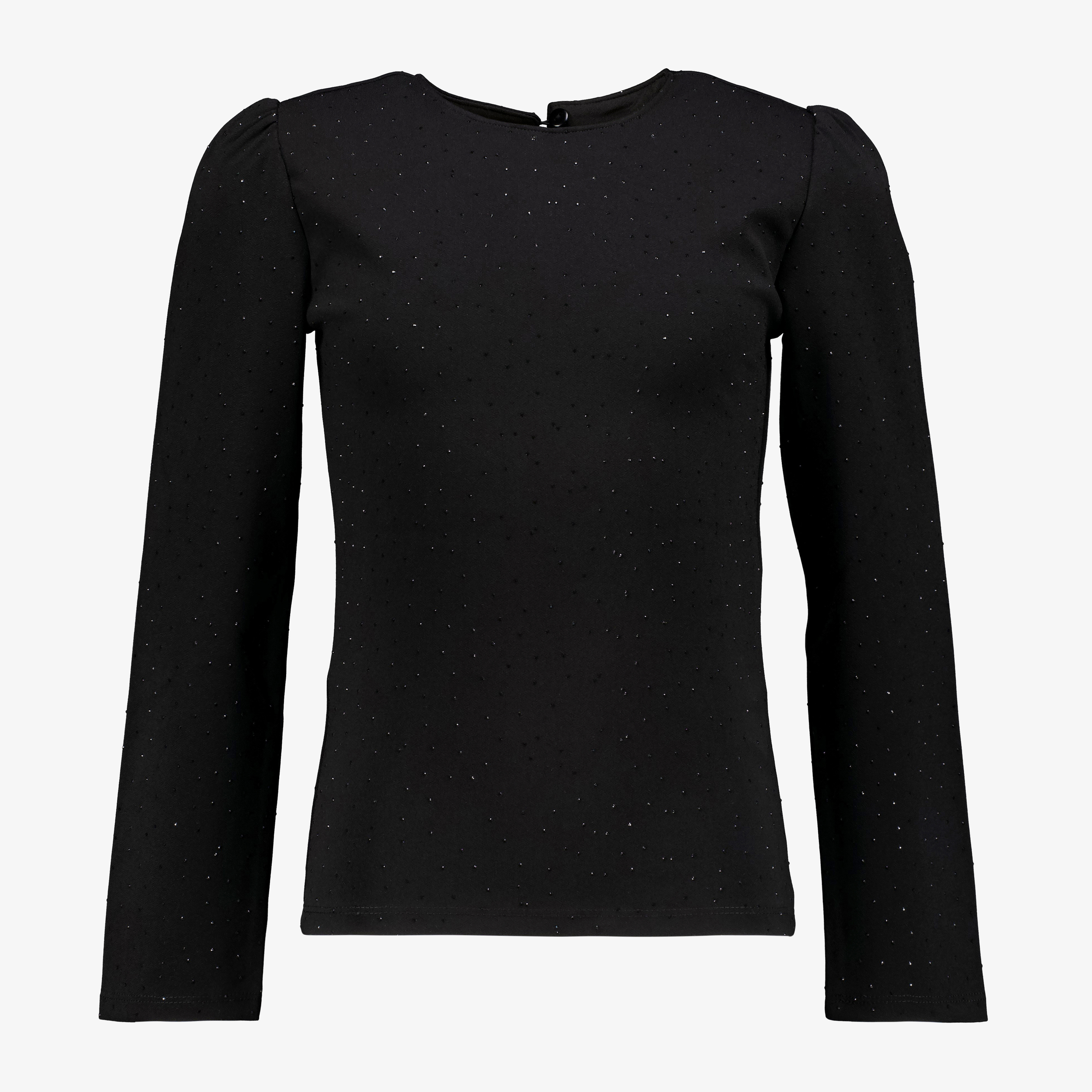 MyWay meisjes top met strass steentjes zwart t-shirts & tops