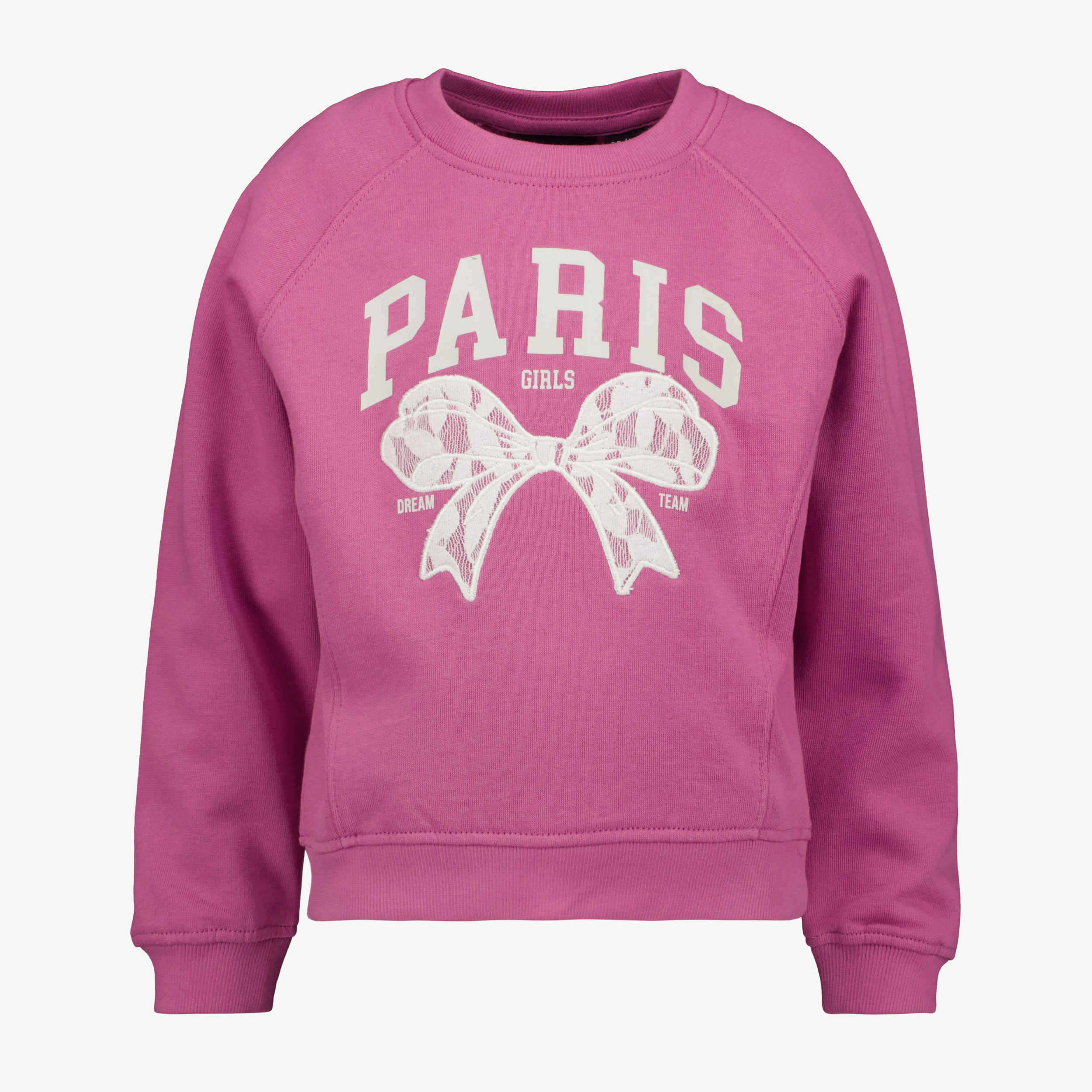TwoDay meisjes sweater met strik opdruk roze truien & vesten
