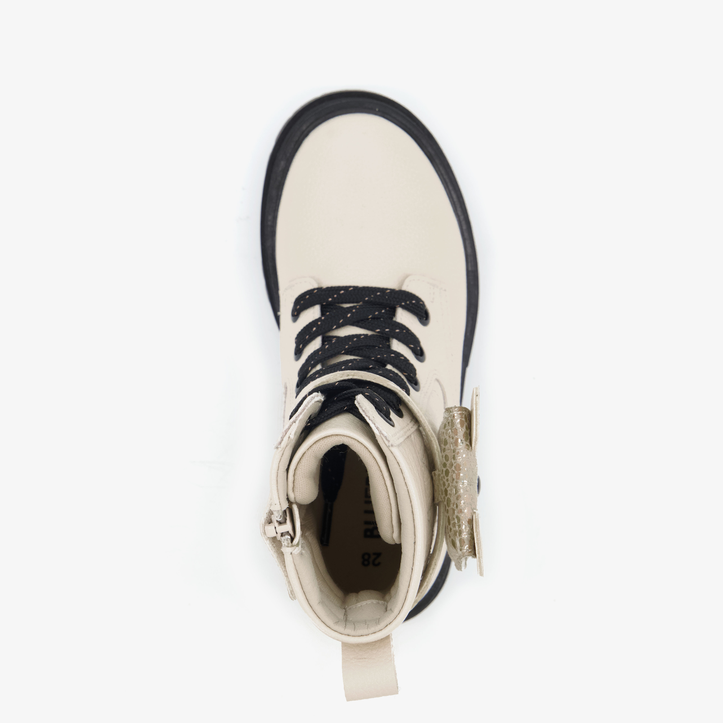 Blue Box meisjes veterboots met vakje wit – foto 4