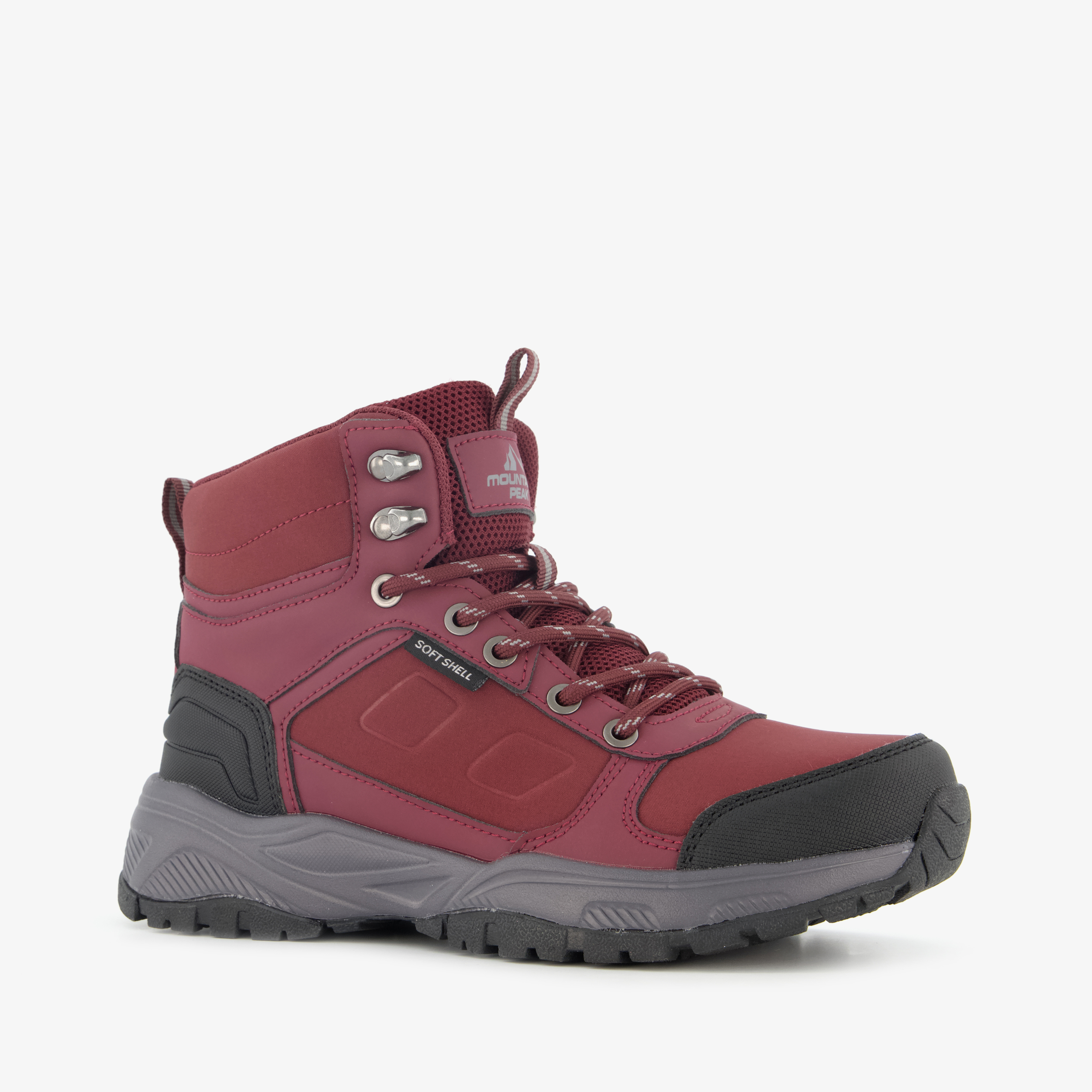 Mountain Peak hoge dames wandelschoenen bordeauxrood cat. A B