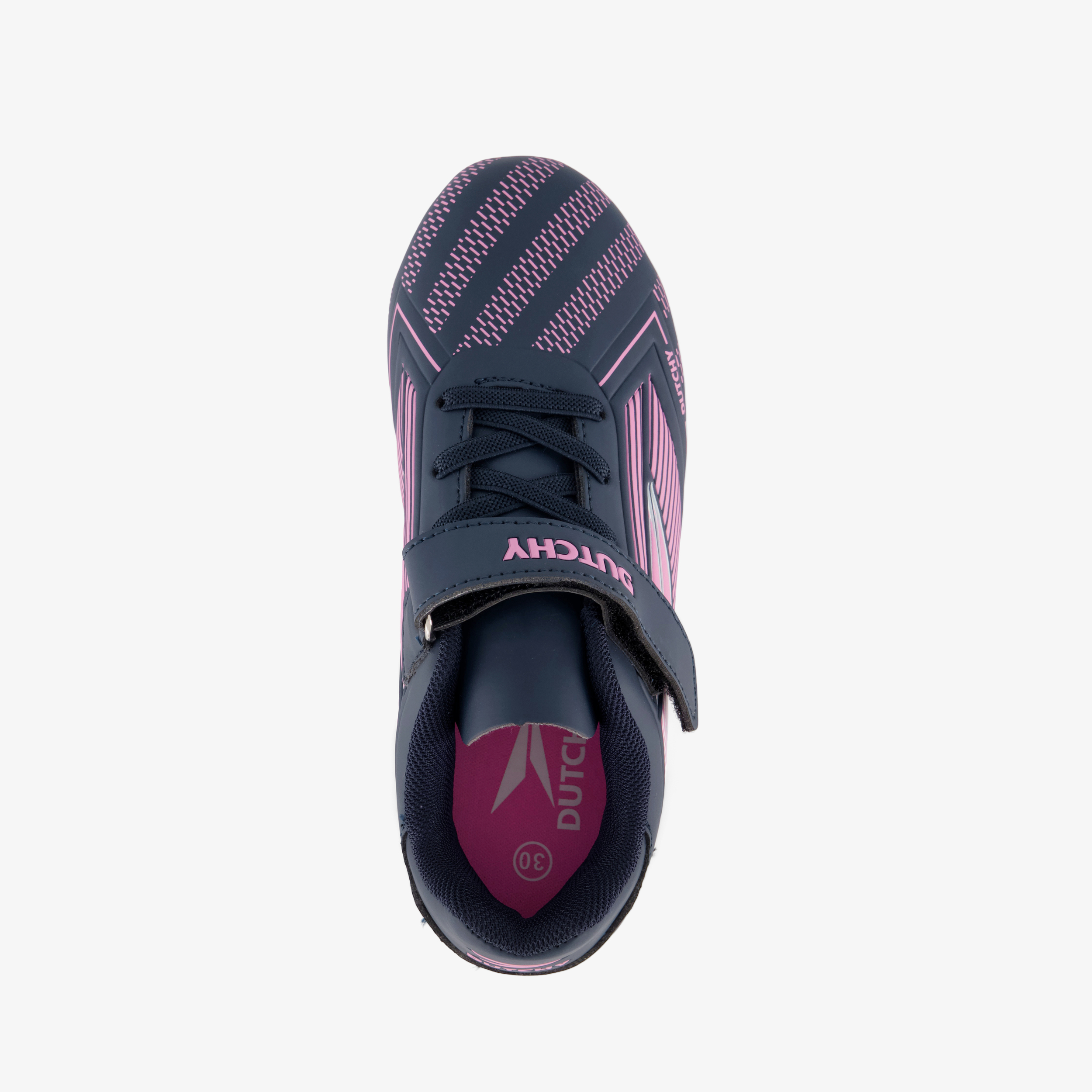 Dutchy Flow FG kinder voetbalschoenen blauw roze meisjes veldschoenen – foto 4