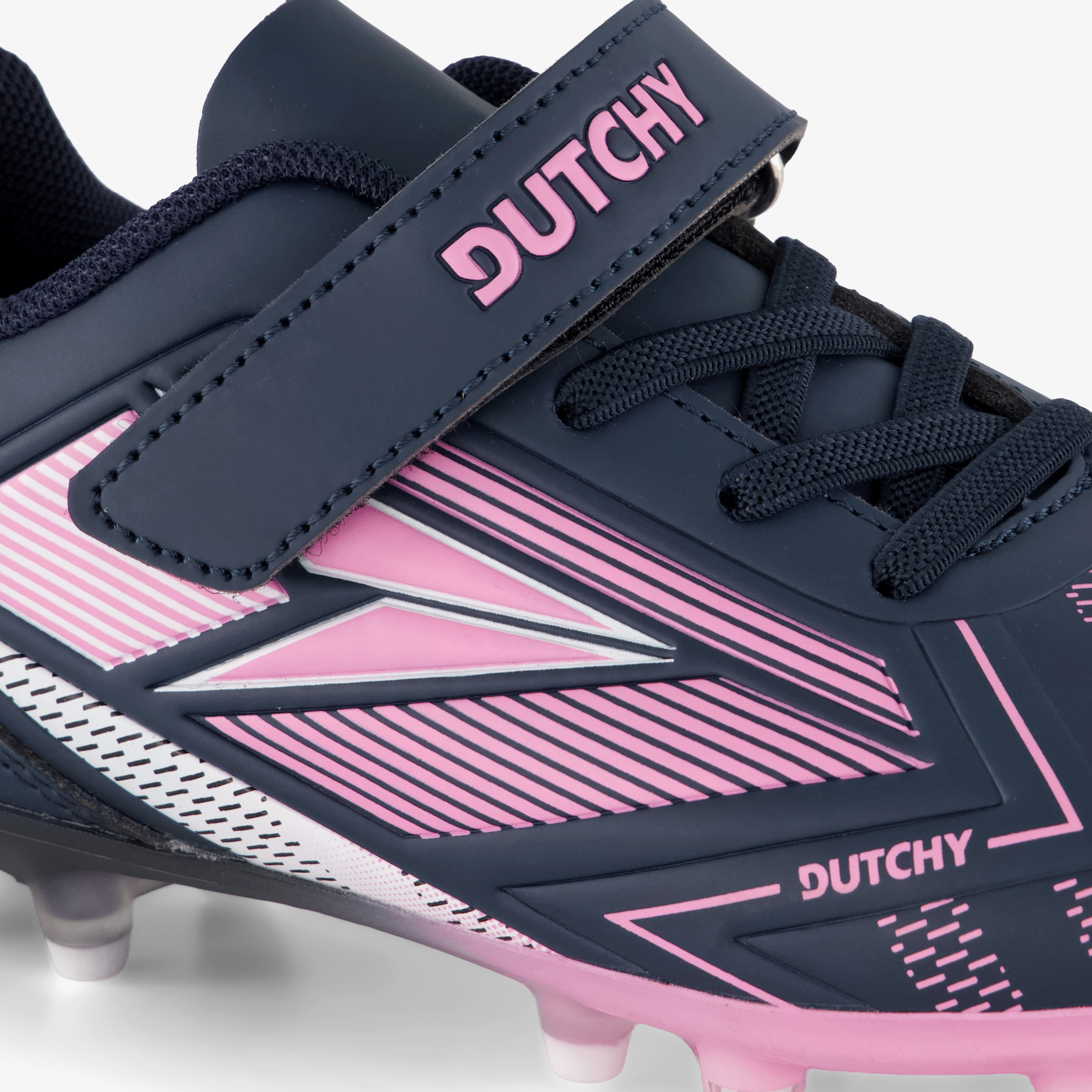 Dutchy Flow FG kinder voetbalschoenen blauw roze meisjes veldschoenen – foto 5