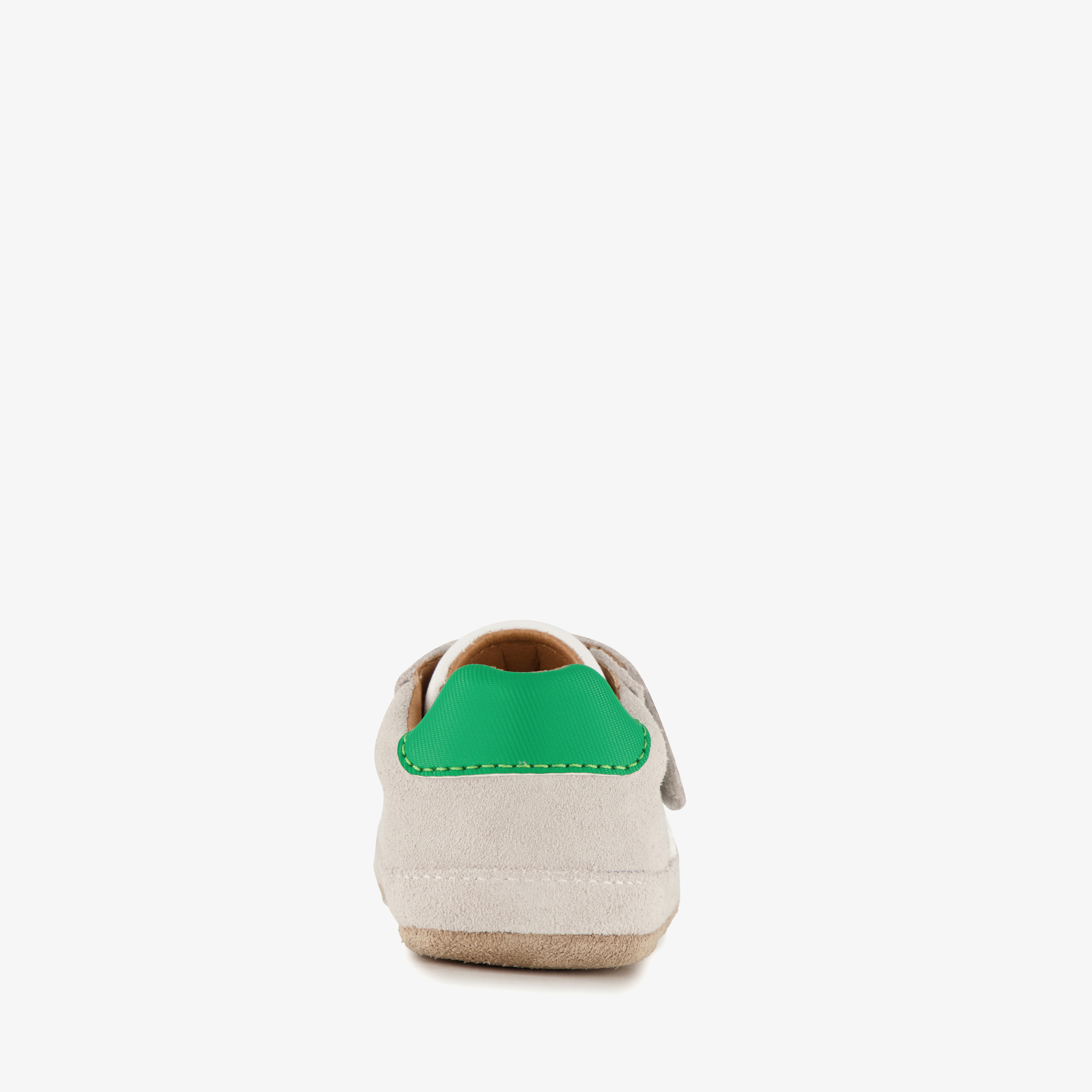 Groot suède babyschoenen beige groen jongens – foto 2