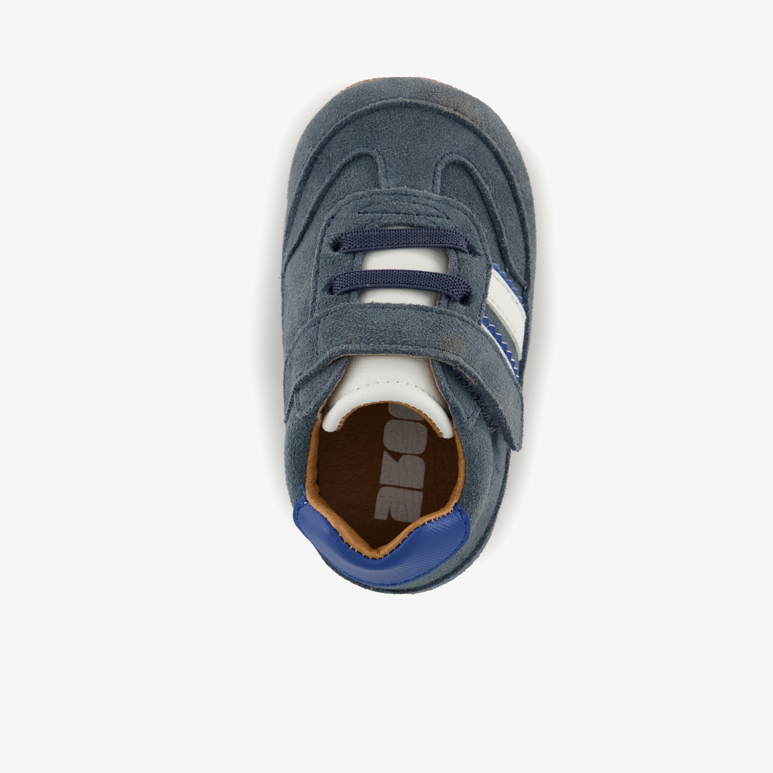 Groot suède babyschoenen blauw jongens – foto 4