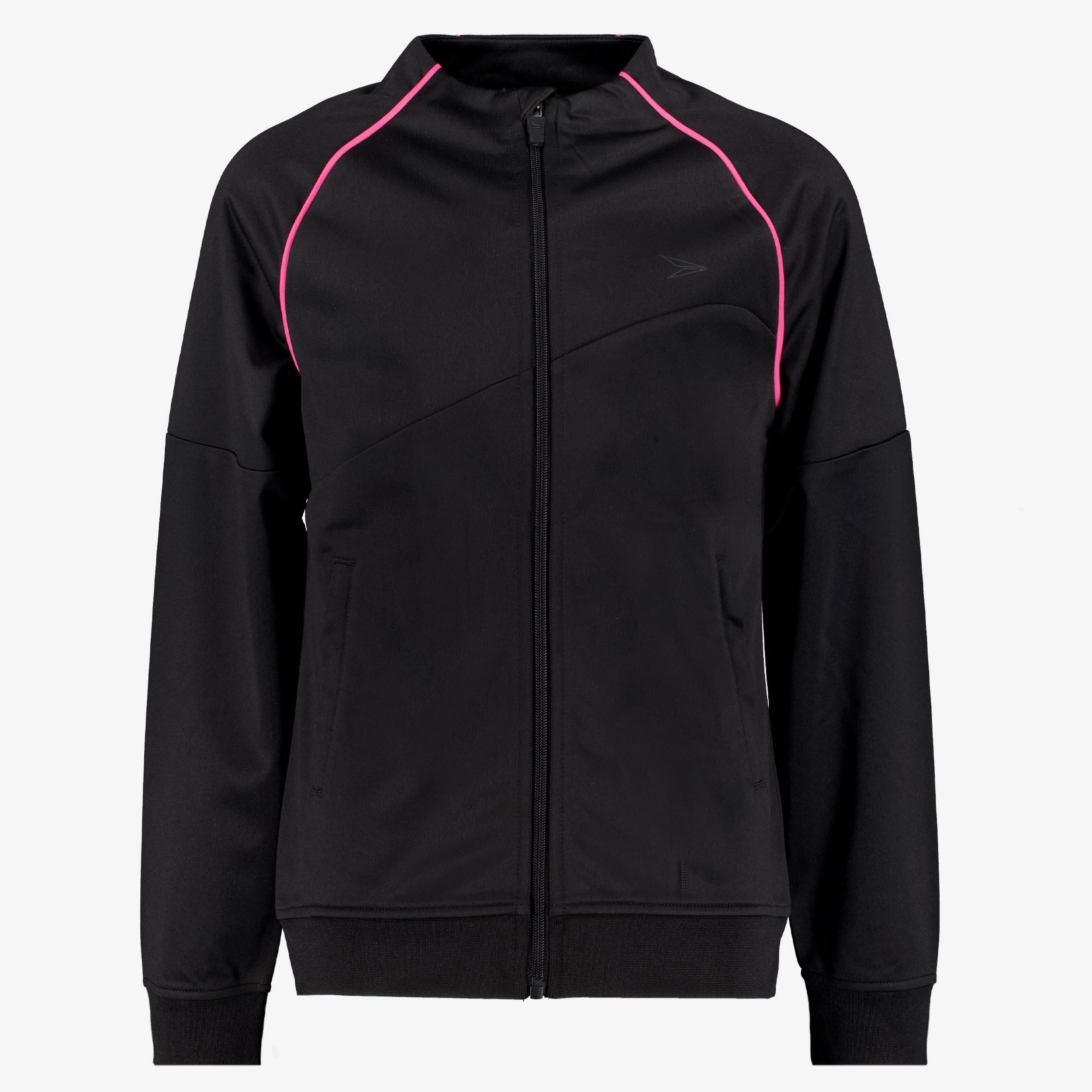 Dutchy meisjes  trainingsjas zwart roze