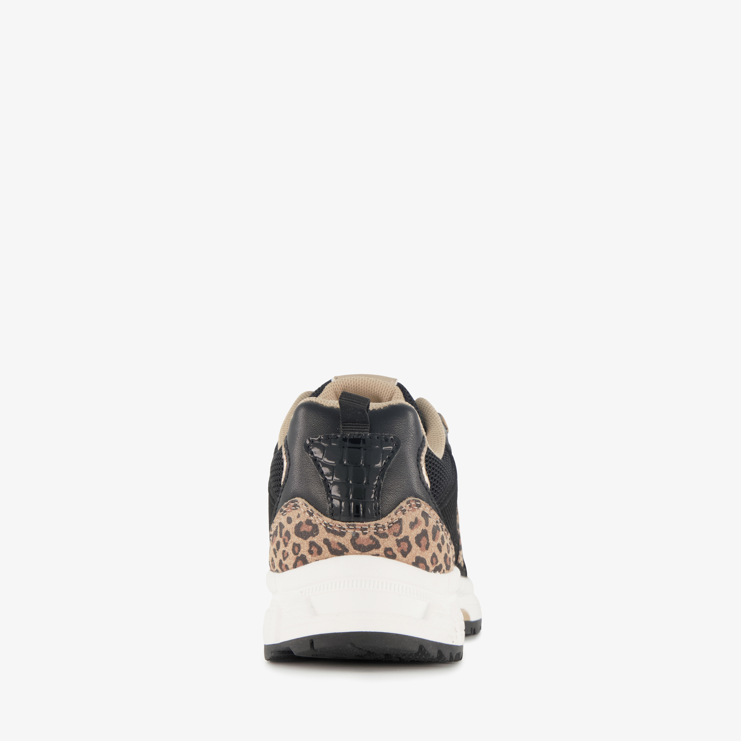 Blue Box meisjes sneakers met panterprint details zwart bruin – foto 2