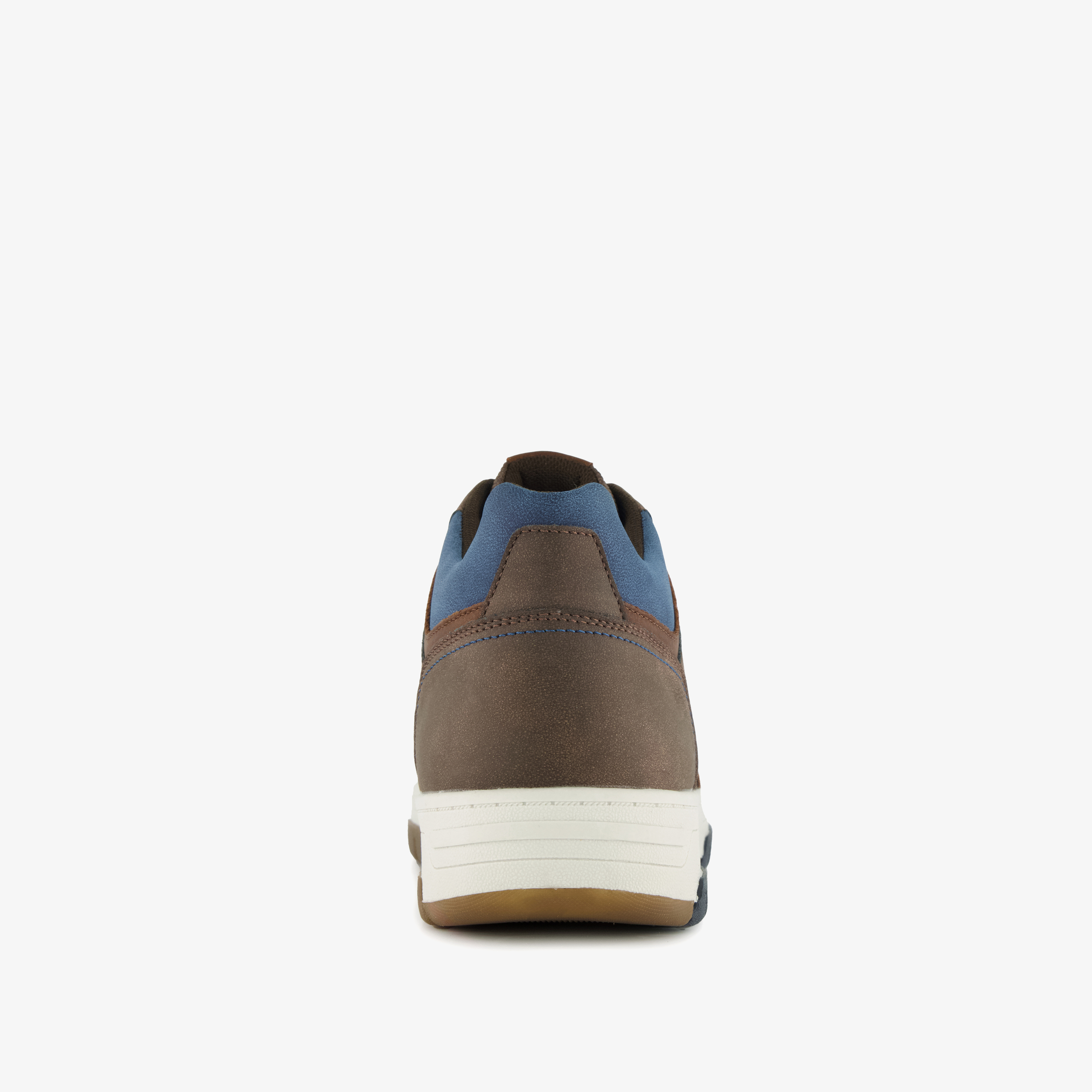 Blue Box hoge heren sneakers bruin blauw – foto 2