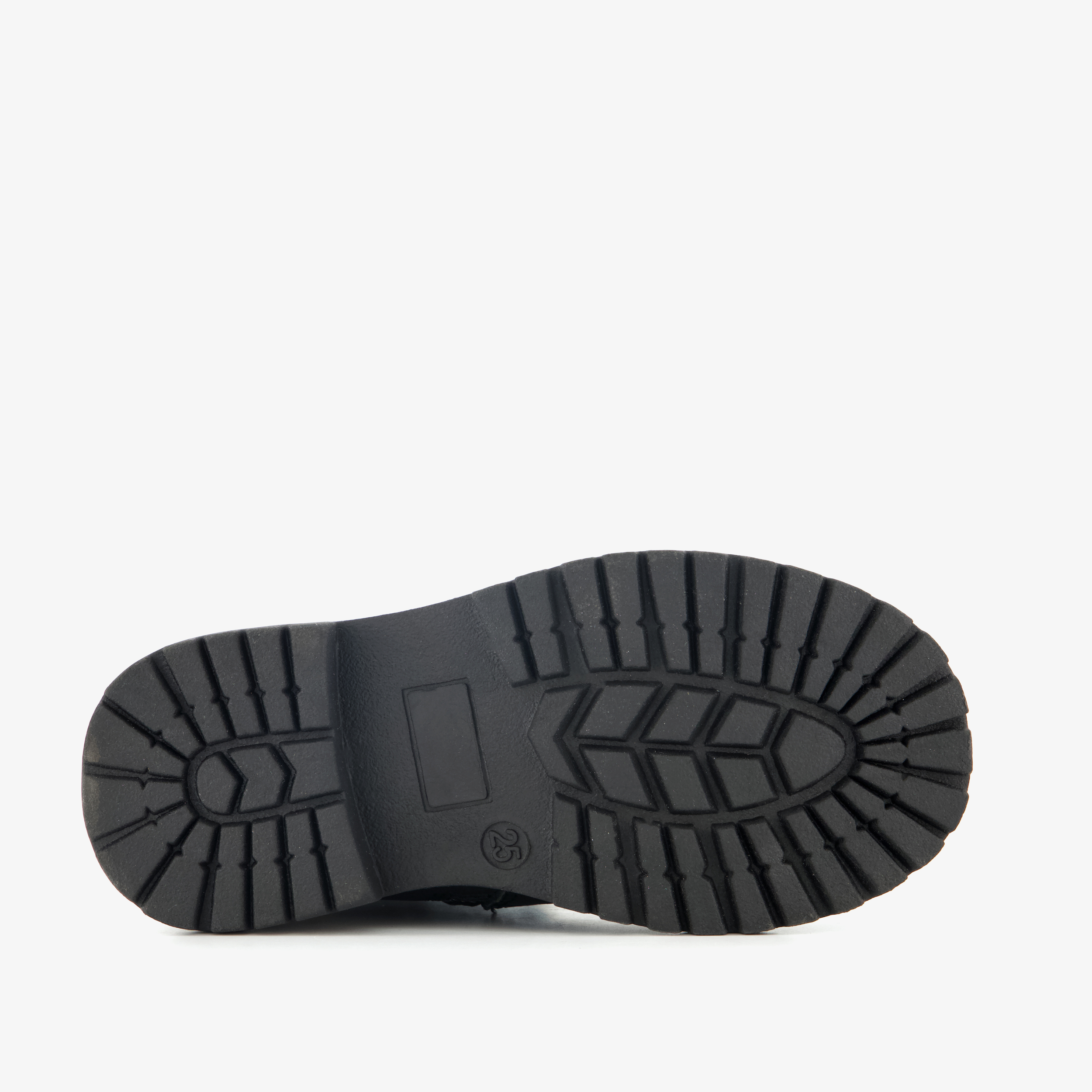 Stap leren meisjes veterboots met hartje zwart – foto 3