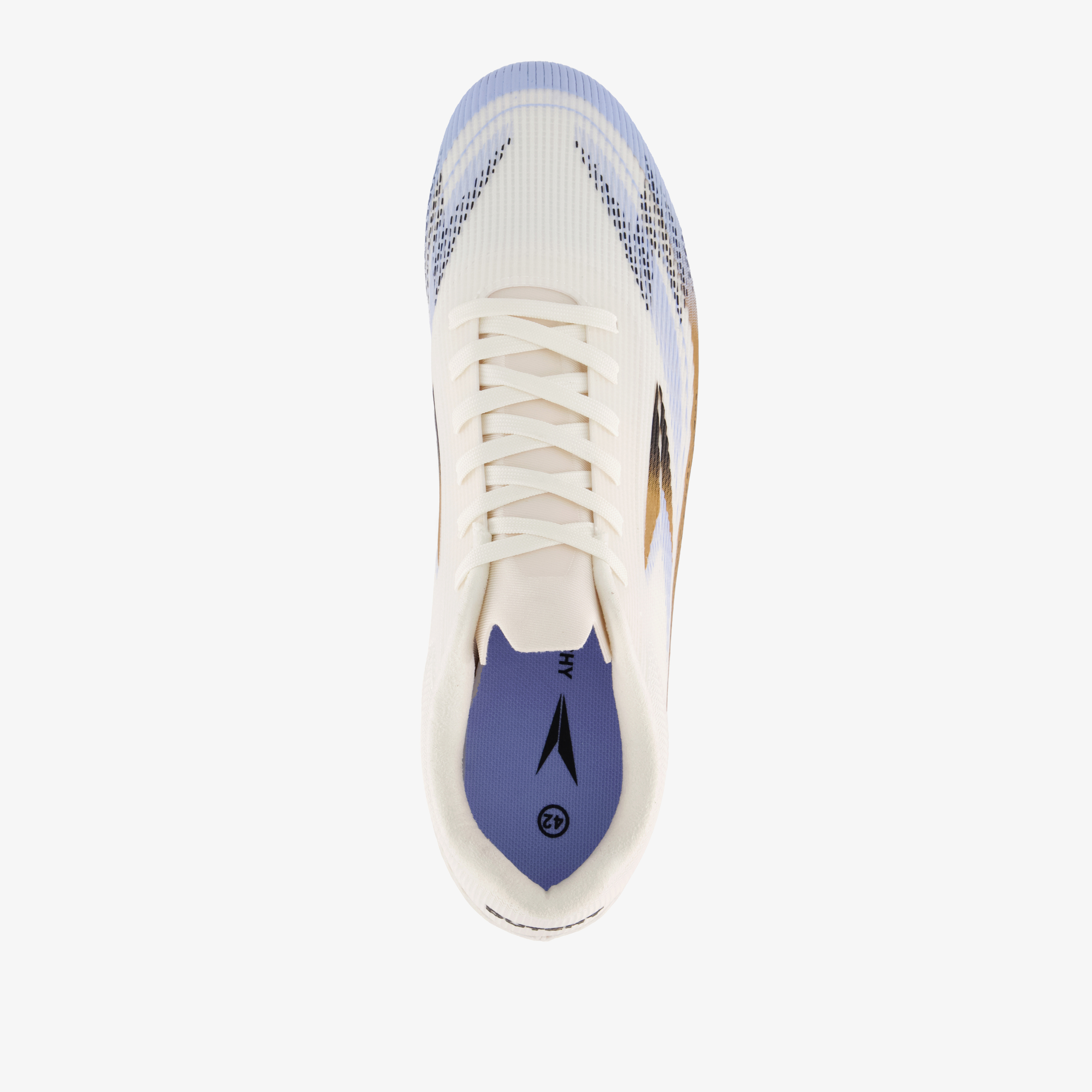 Dutchy Ultimate heren voetbalschoenen FG wit goud veldschoenen – foto 4