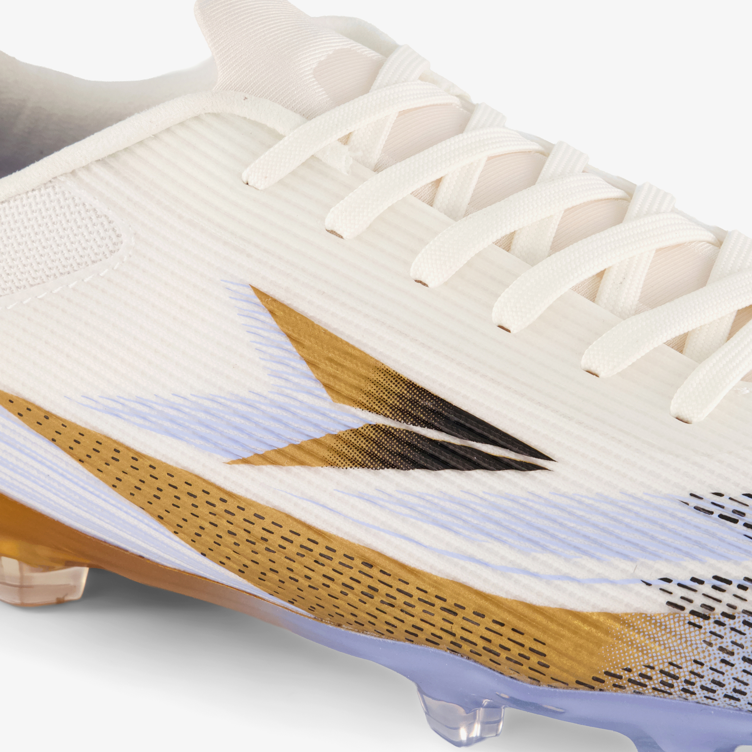 Dutchy Ultimate heren voetbalschoenen FG wit goud veldschoenen – foto 5