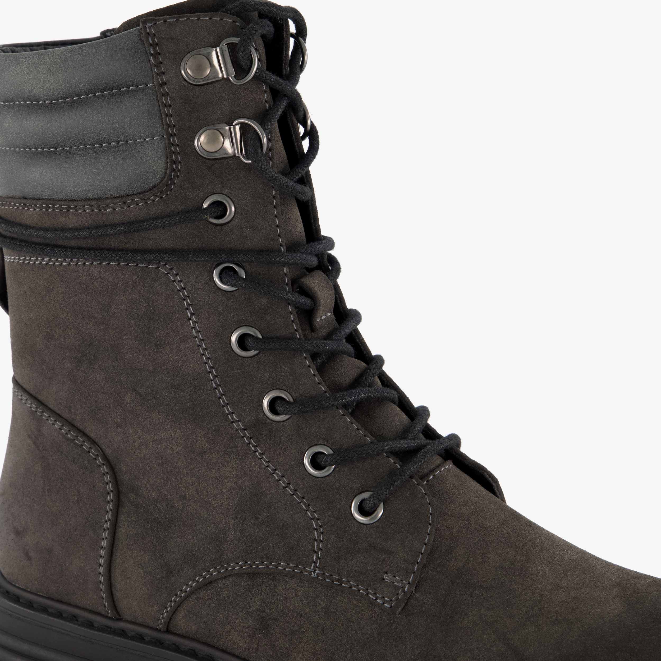Blue Box dames veterboots antraciet – foto 4