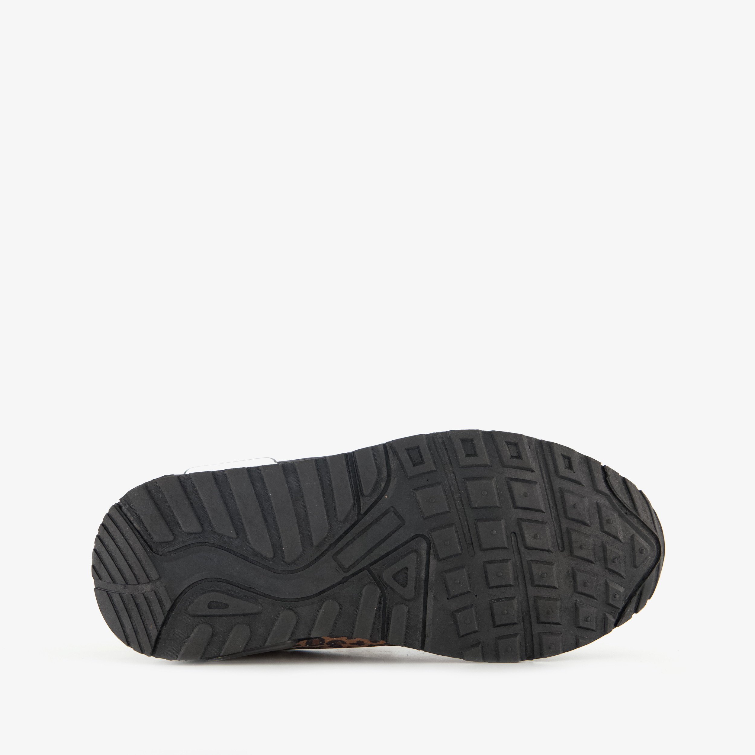 Blue Box meisjes sneakers met airzool en panterprint bruin – foto 3