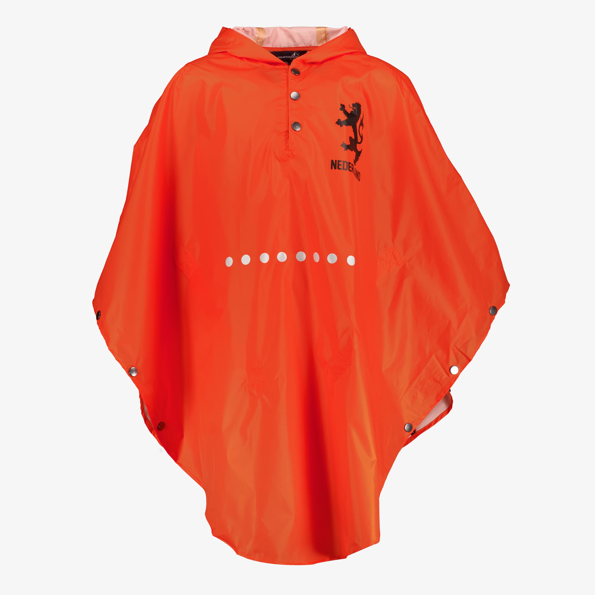 Mountain Peak oranje EK poncho kinderen