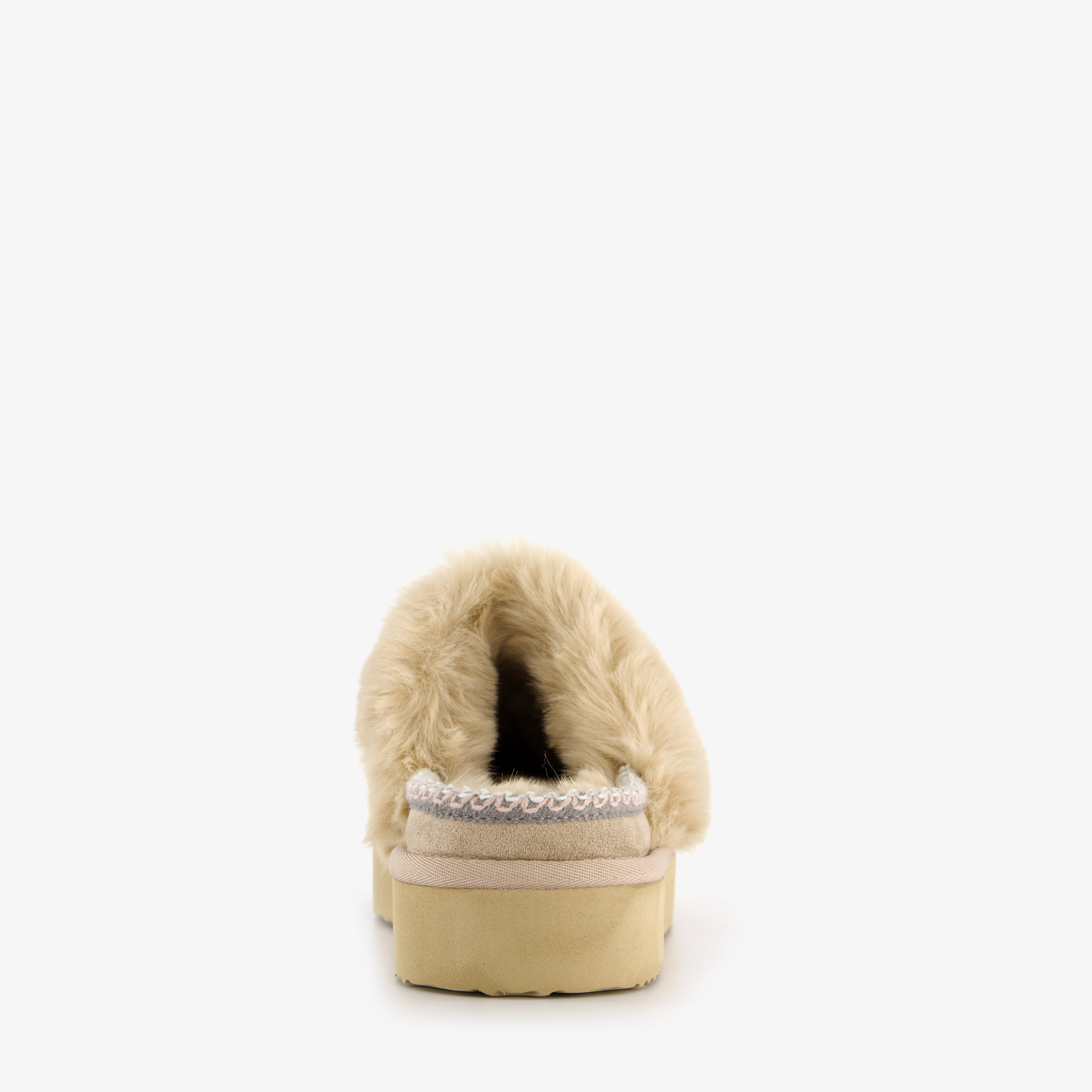 Thu!s gevoerde dames instap pantoffels beige – foto 3