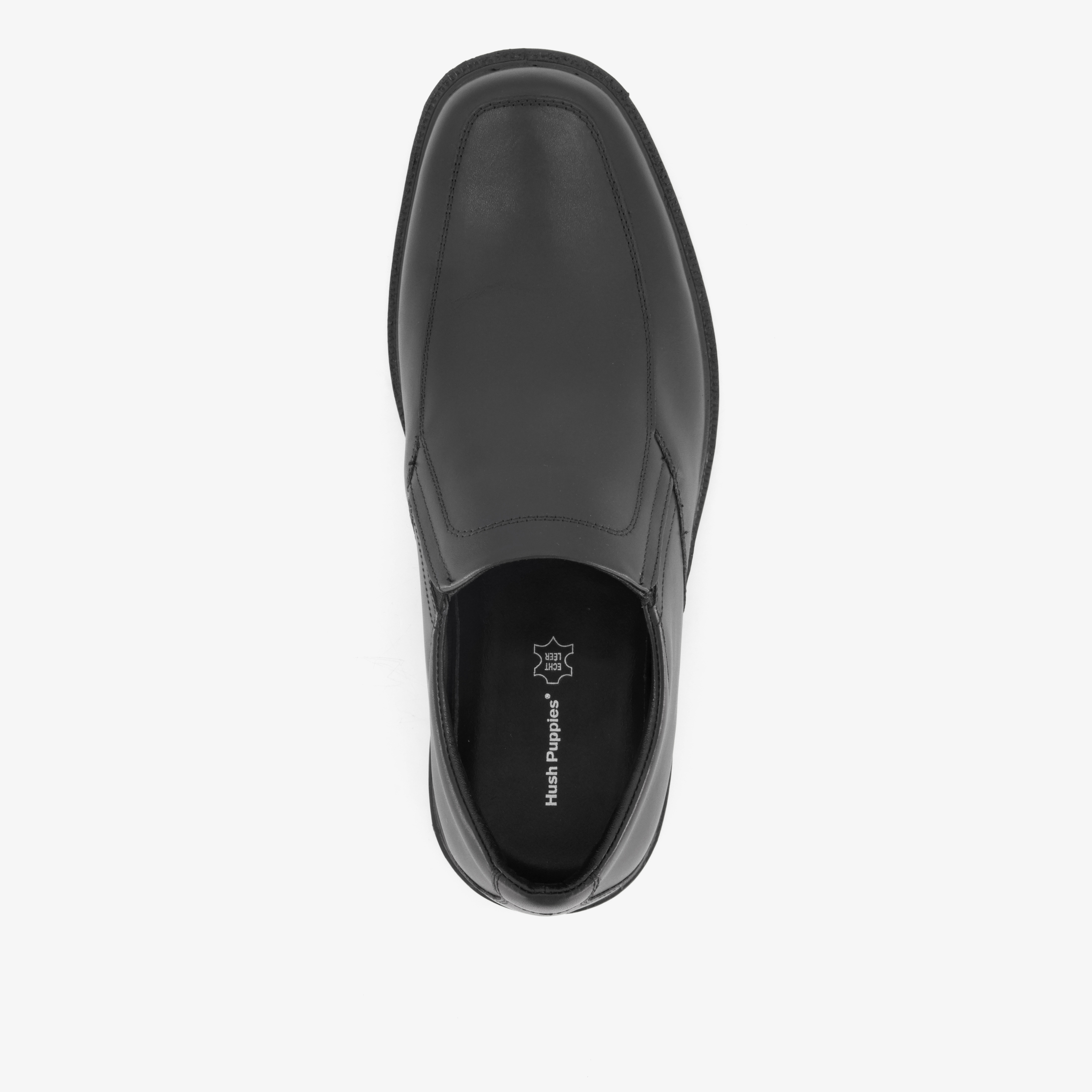 Hush Puppies leren heren instappers zwart – foto 4