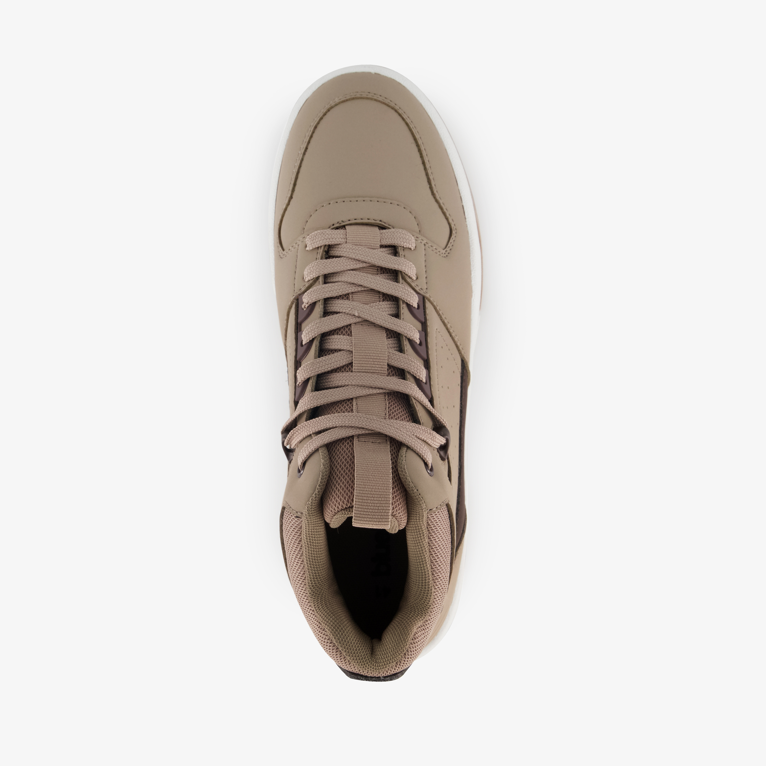 Blue Box hoge heren sneakers beige – foto 4