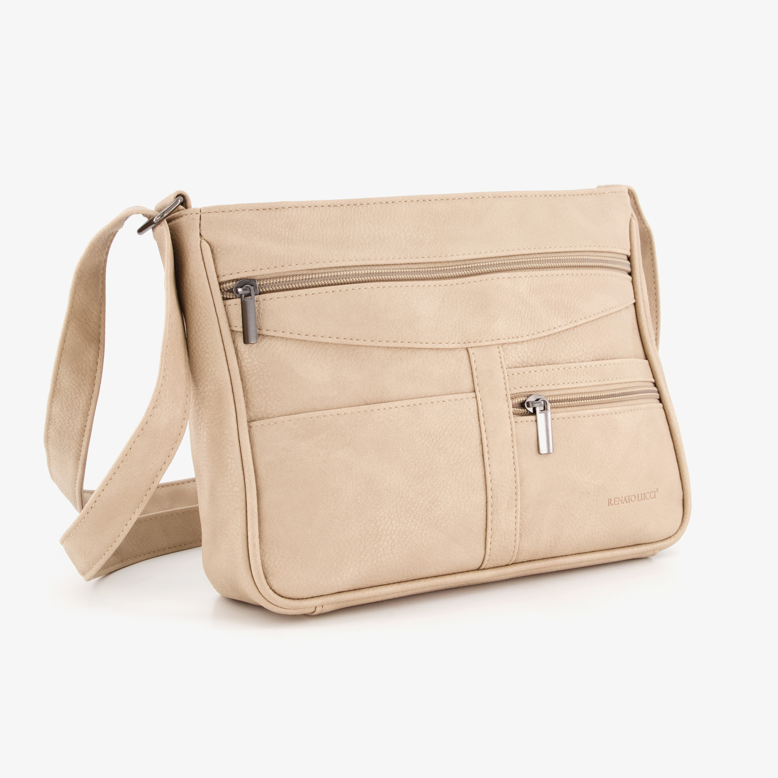 Renato Lucci dames schoudertas beige