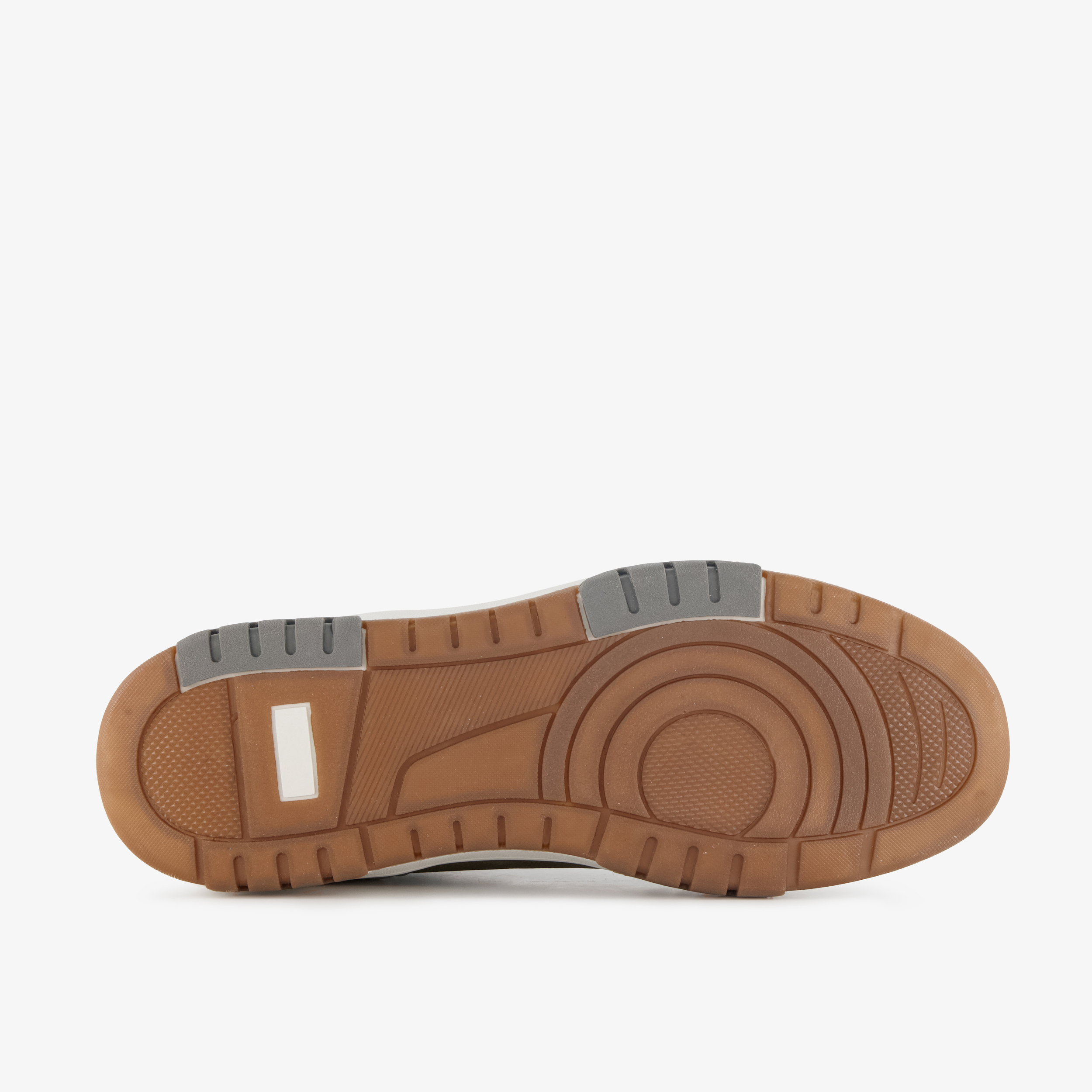 Blue Box hoge heren sneakers groen cognac – foto 3