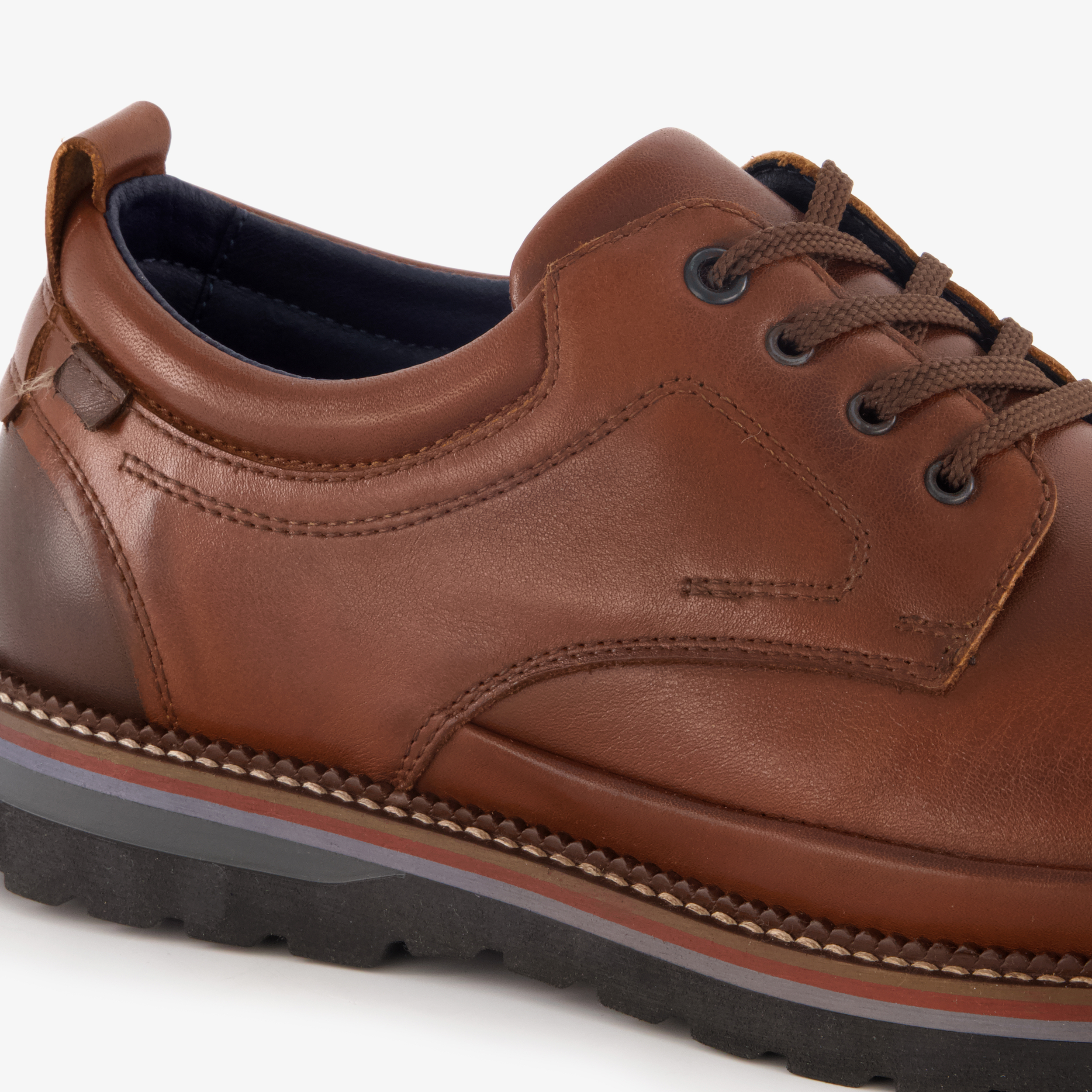Hush Puppies leren heren veterschoenen cognac – foto 5