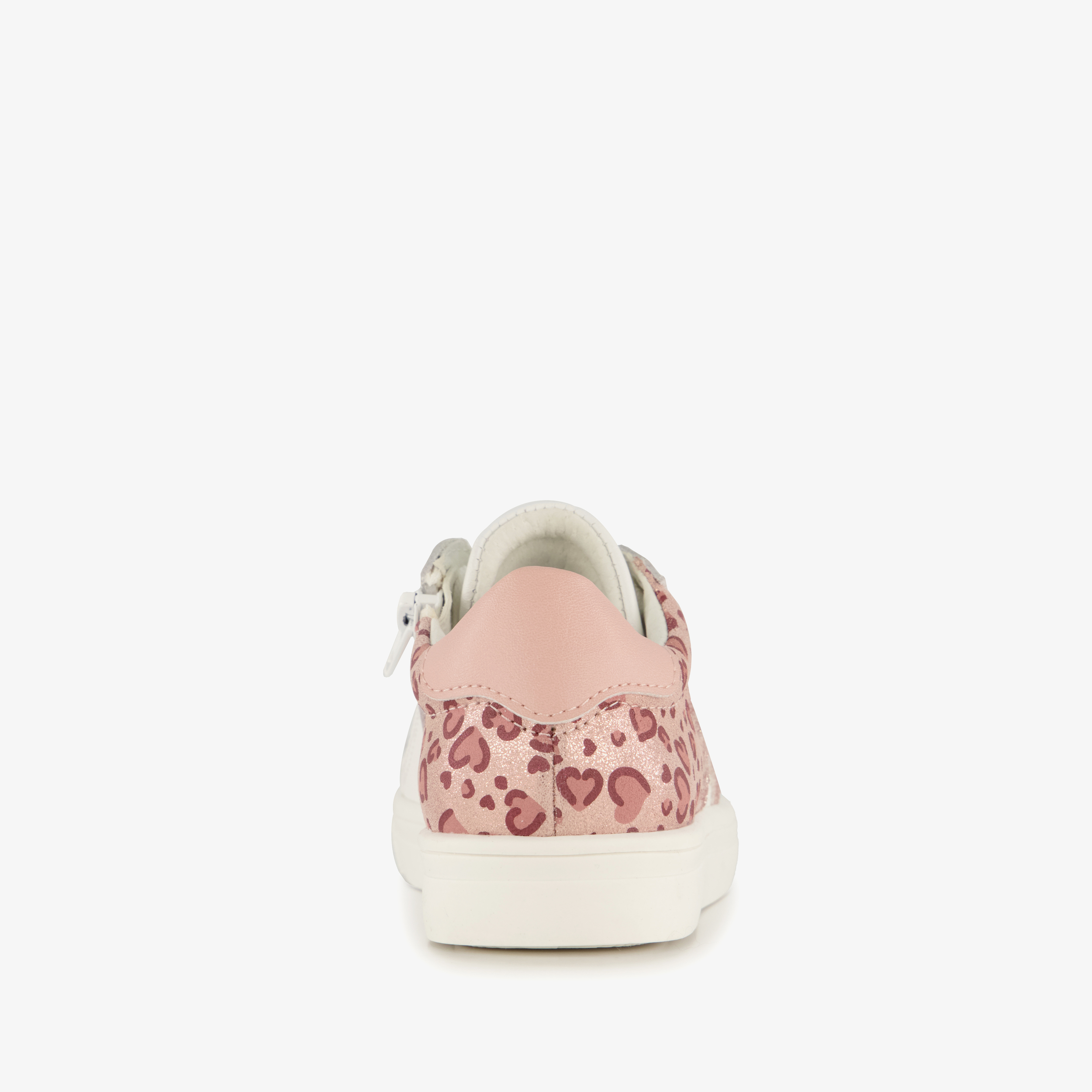 Stap sneakers leren meisjes met roze hartjes – foto 2