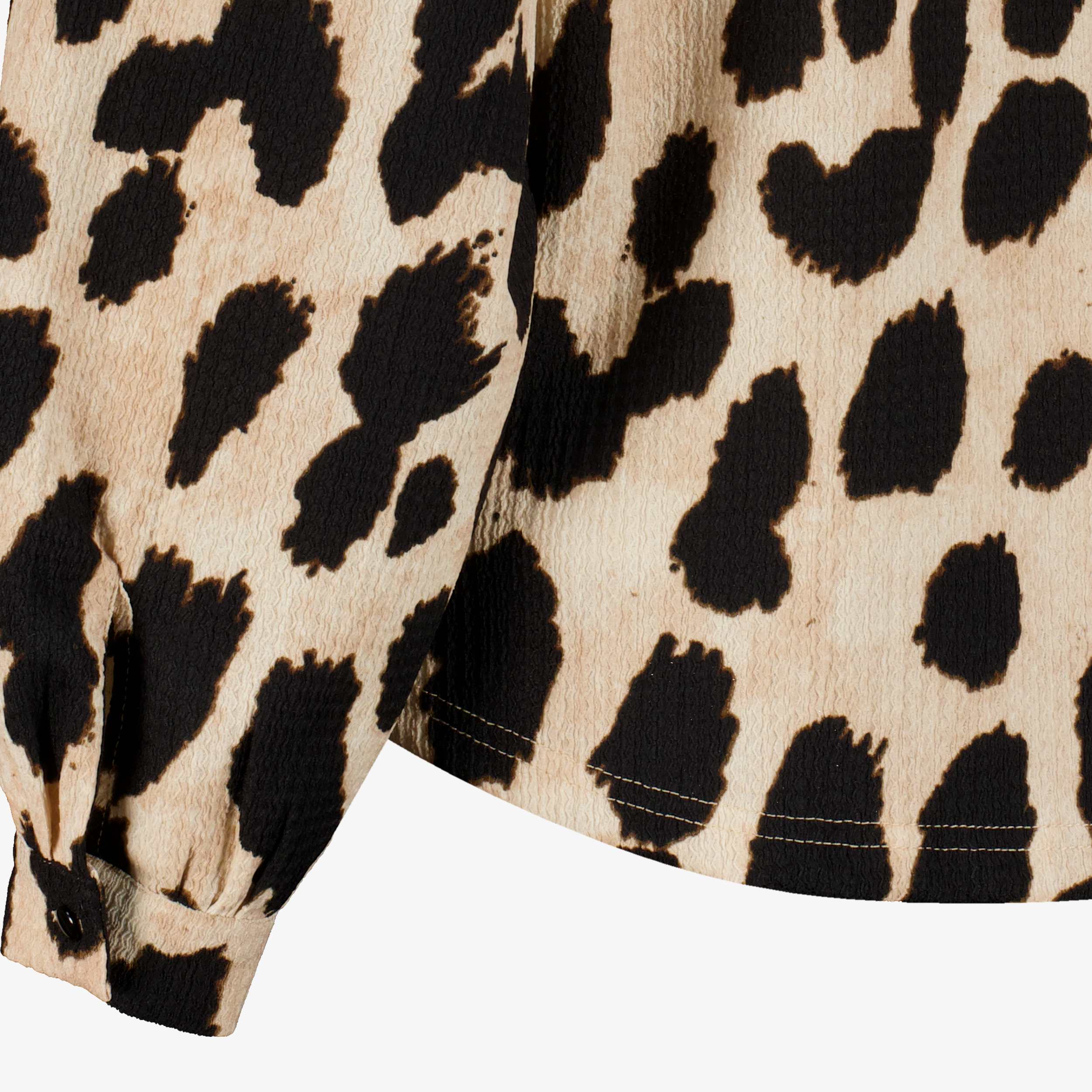 TwoDay dames blouse met panterprint beige zwart t-shirts & tops – foto 2