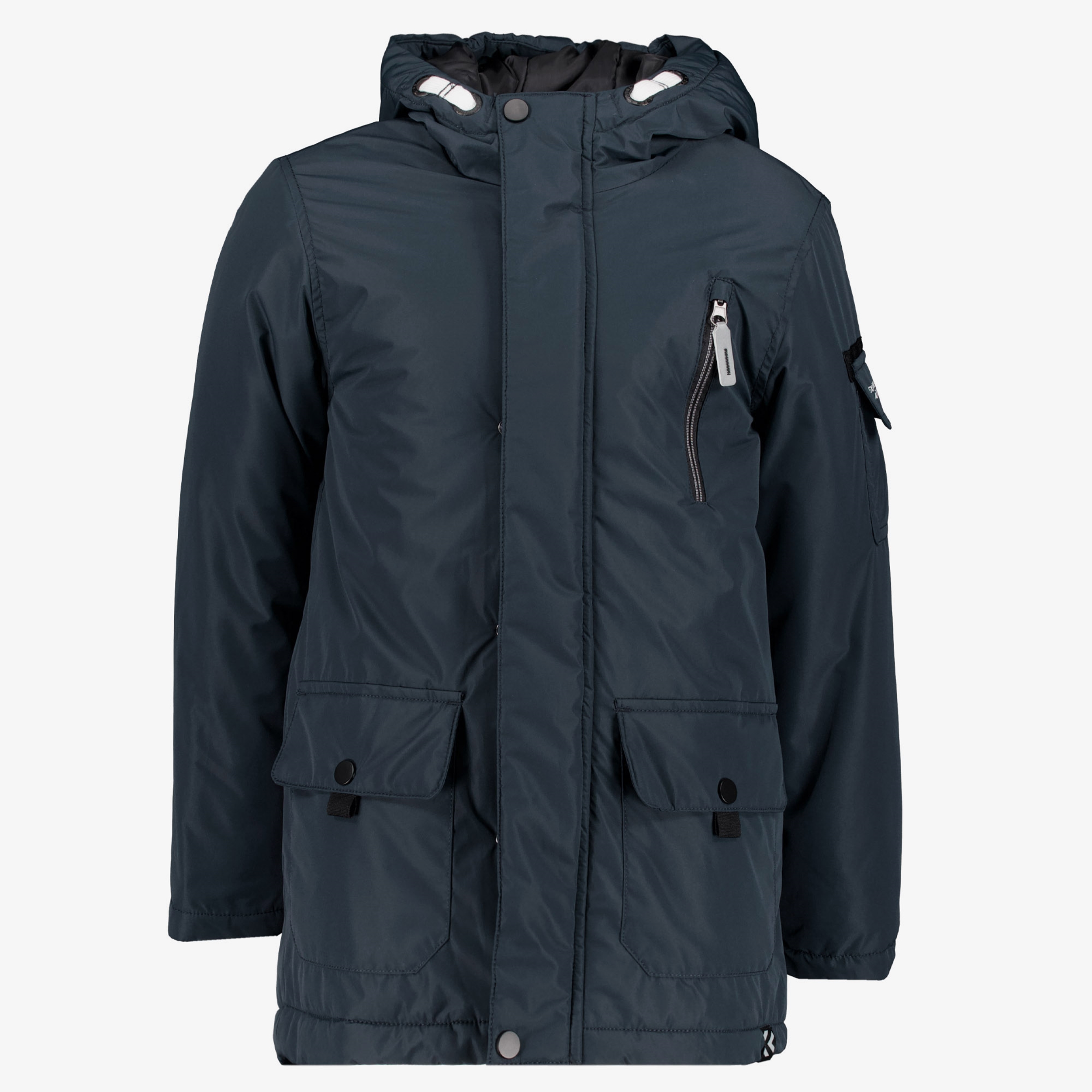 Unsigned halflange jongens jas blauw