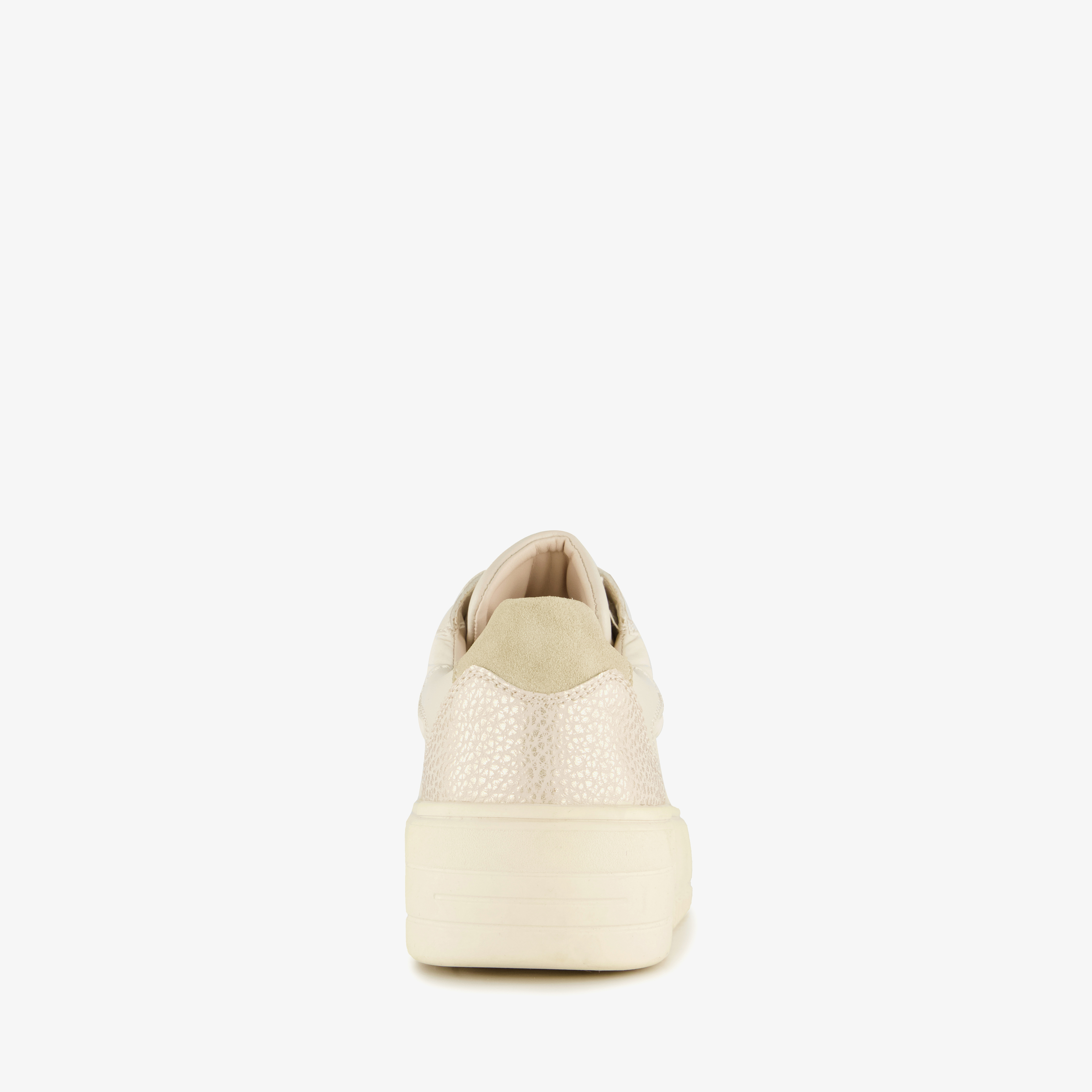 Blue Box dames sneakers met plateauzool beige – foto 2