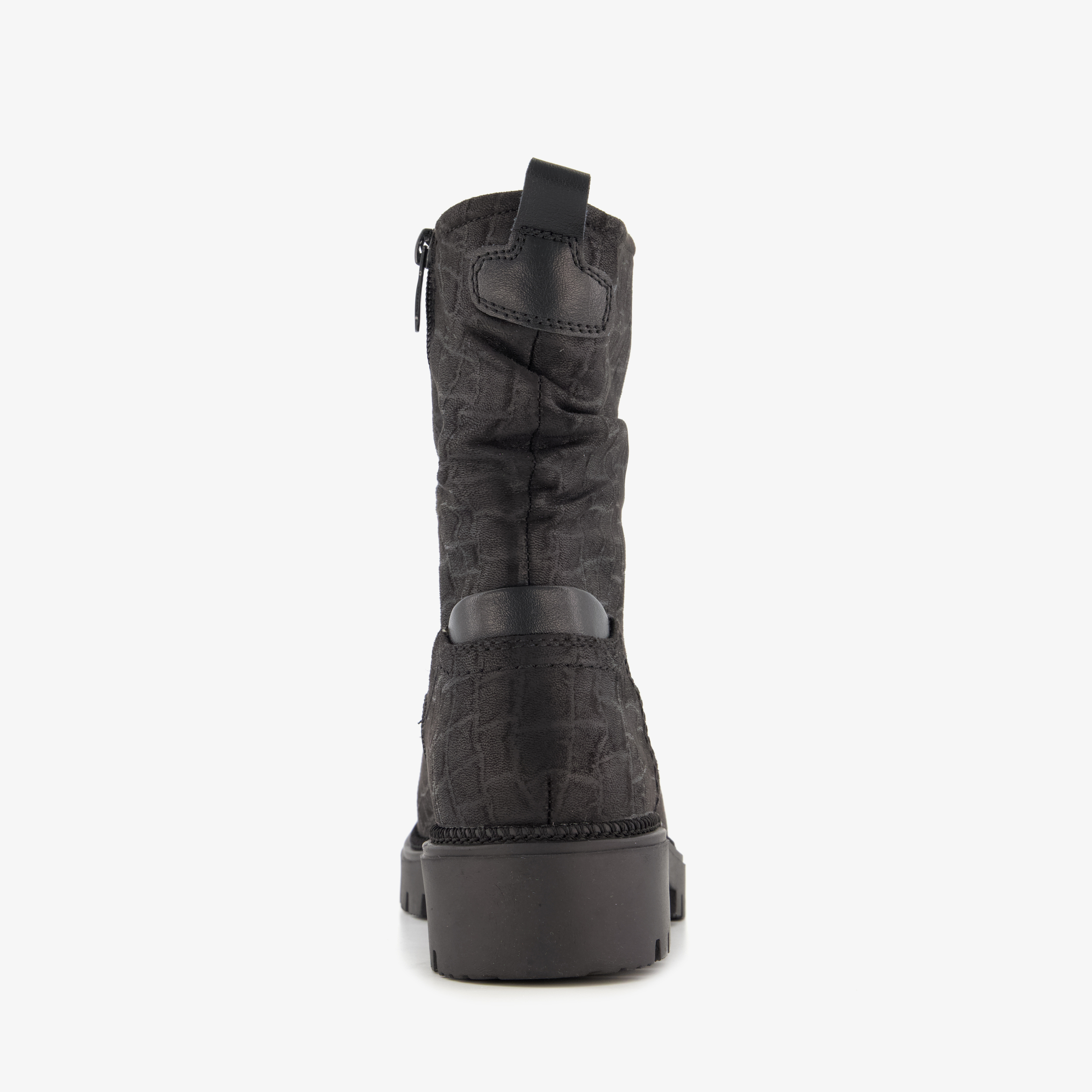 Blue Box dames croco boots zwart enkellaarzen – foto 2