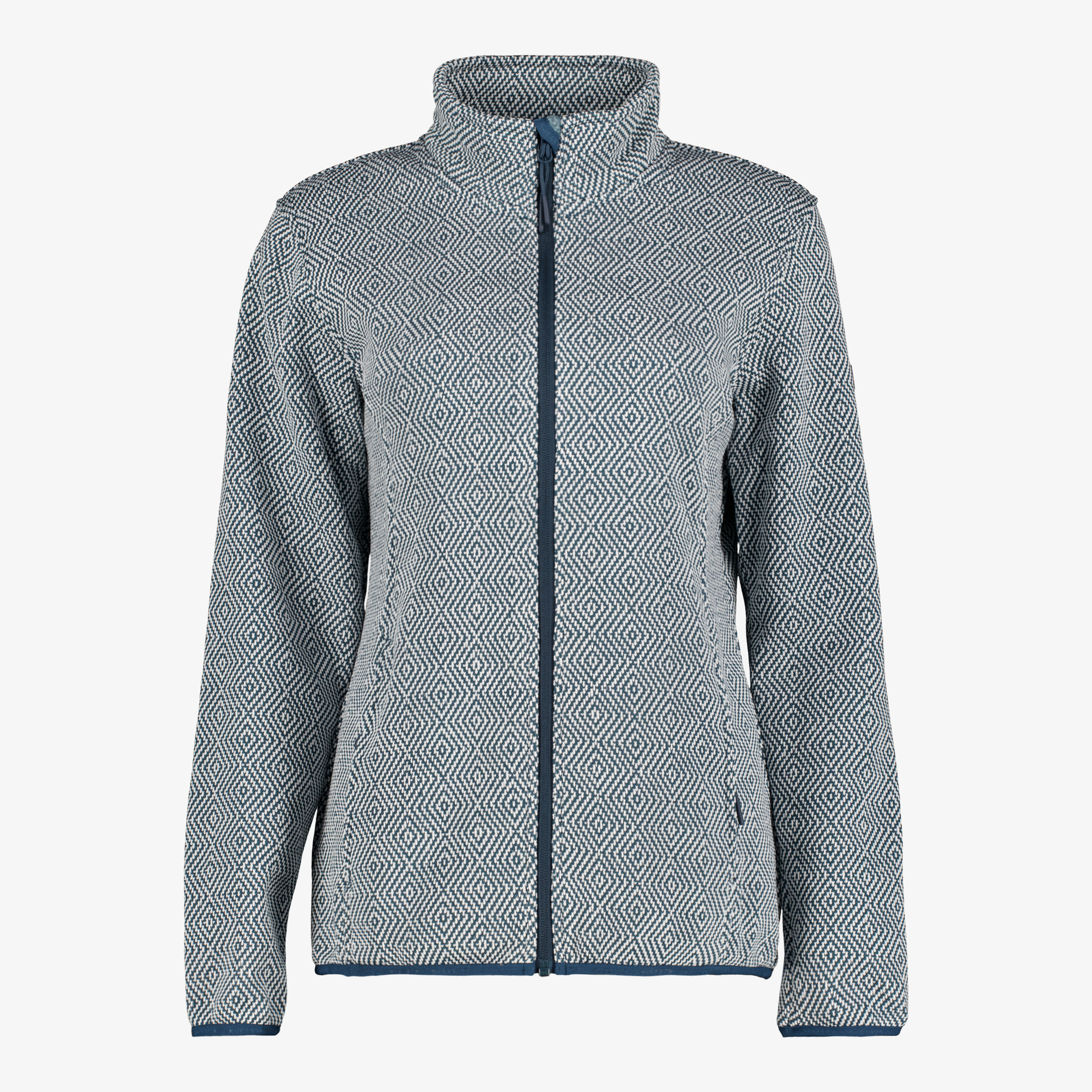 Kjelvik dames vest gebreid blauw truien & vesten