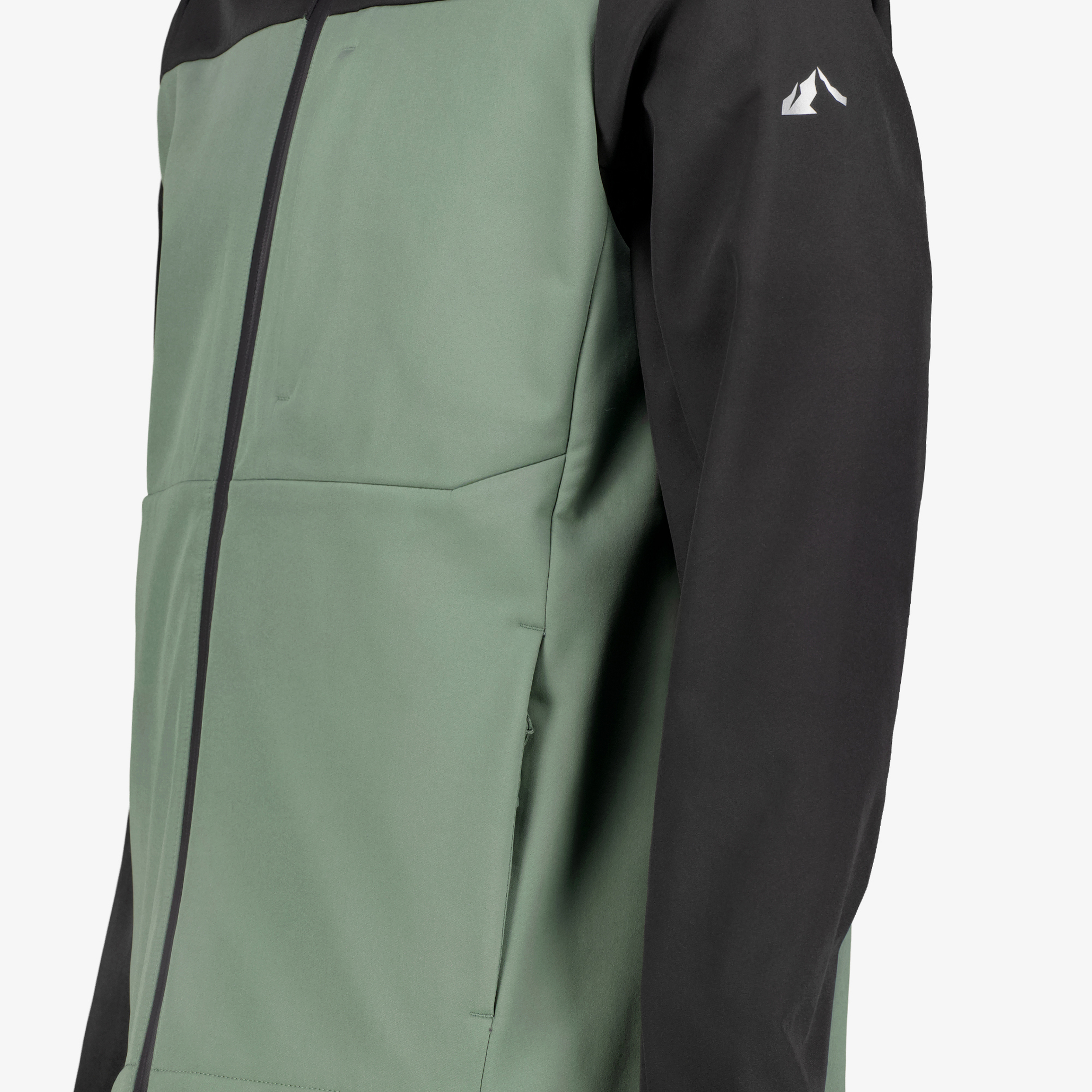 Mountain Peak heren softshell jas groen zwart jassen – foto 2