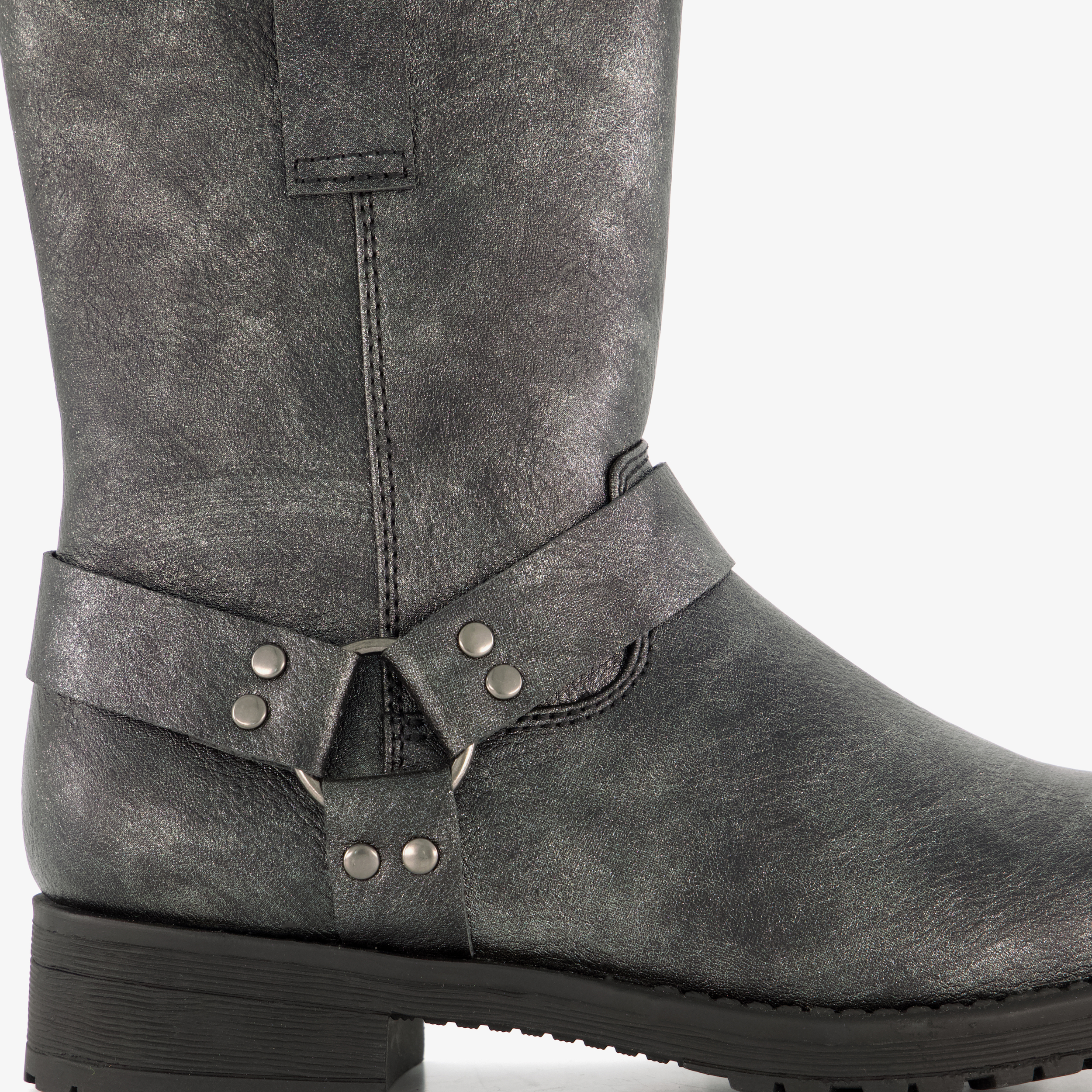 Blue Box meisjes biker boots zilver – foto 5