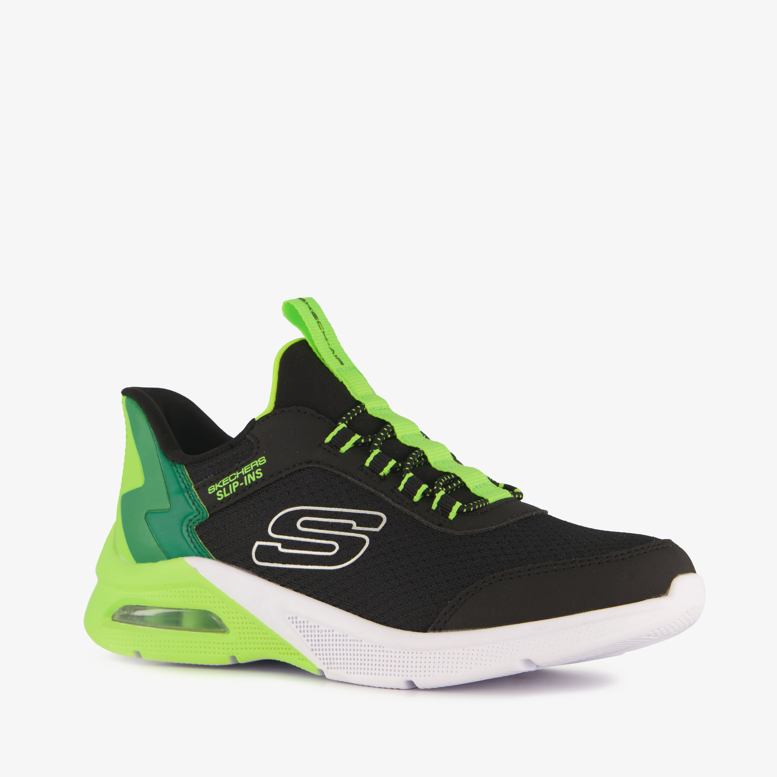 Skechers Slip-Ins Microspec Max sneakers zwart groen