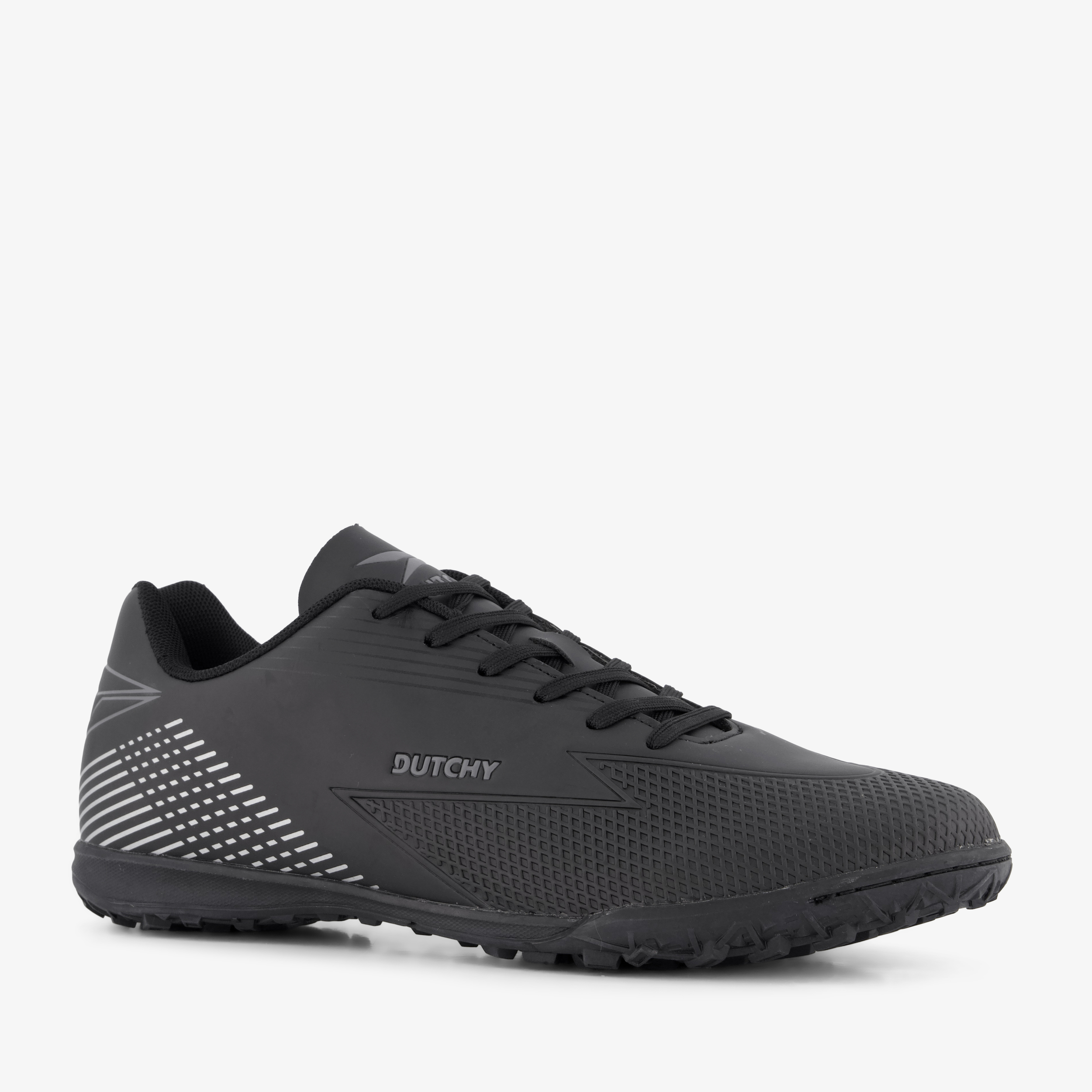 Dutchy turf heren voetbalschoenen zwart straatschoenenkunstgrasschoenen