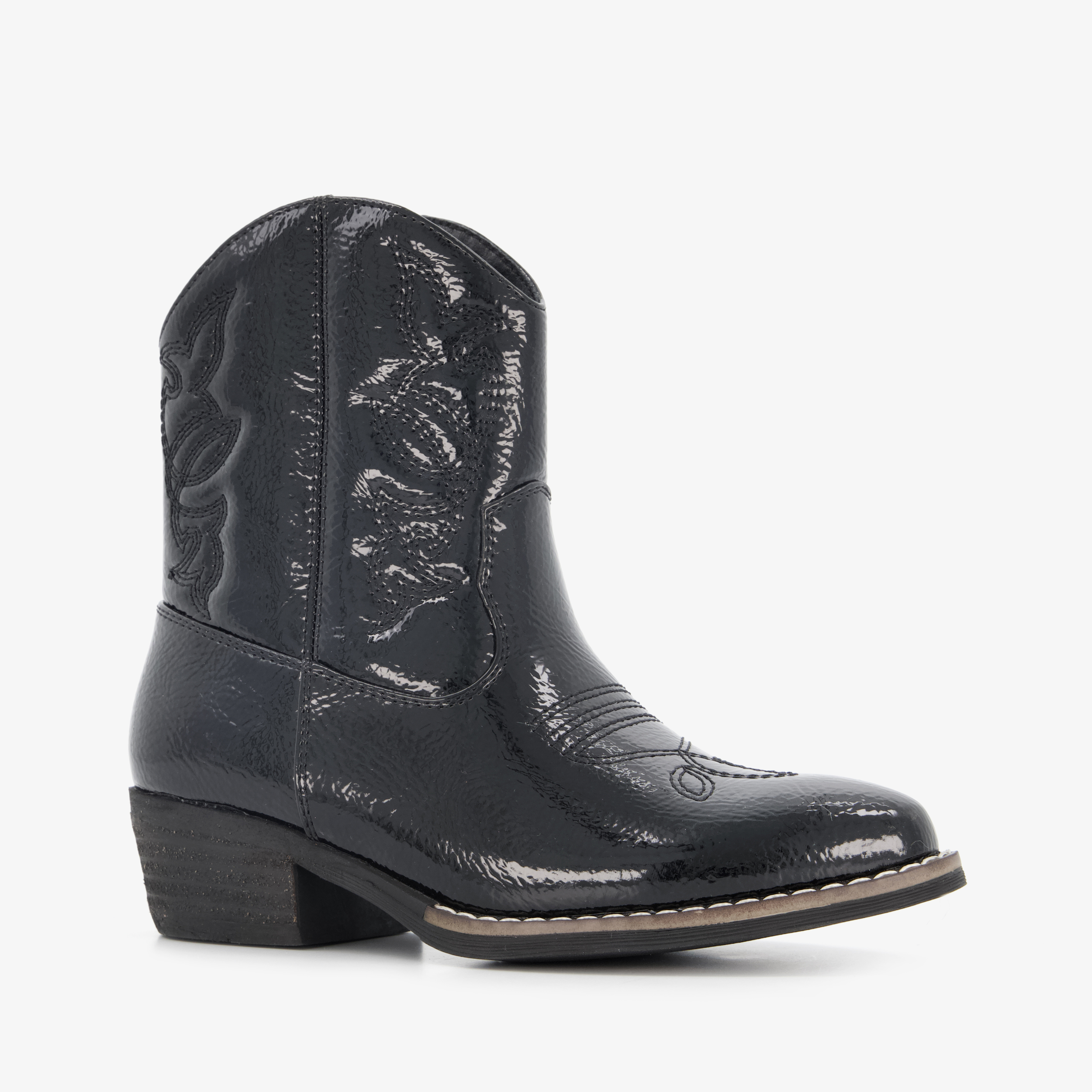 Blue Box meisjes cowboylaarsjes zwart lak