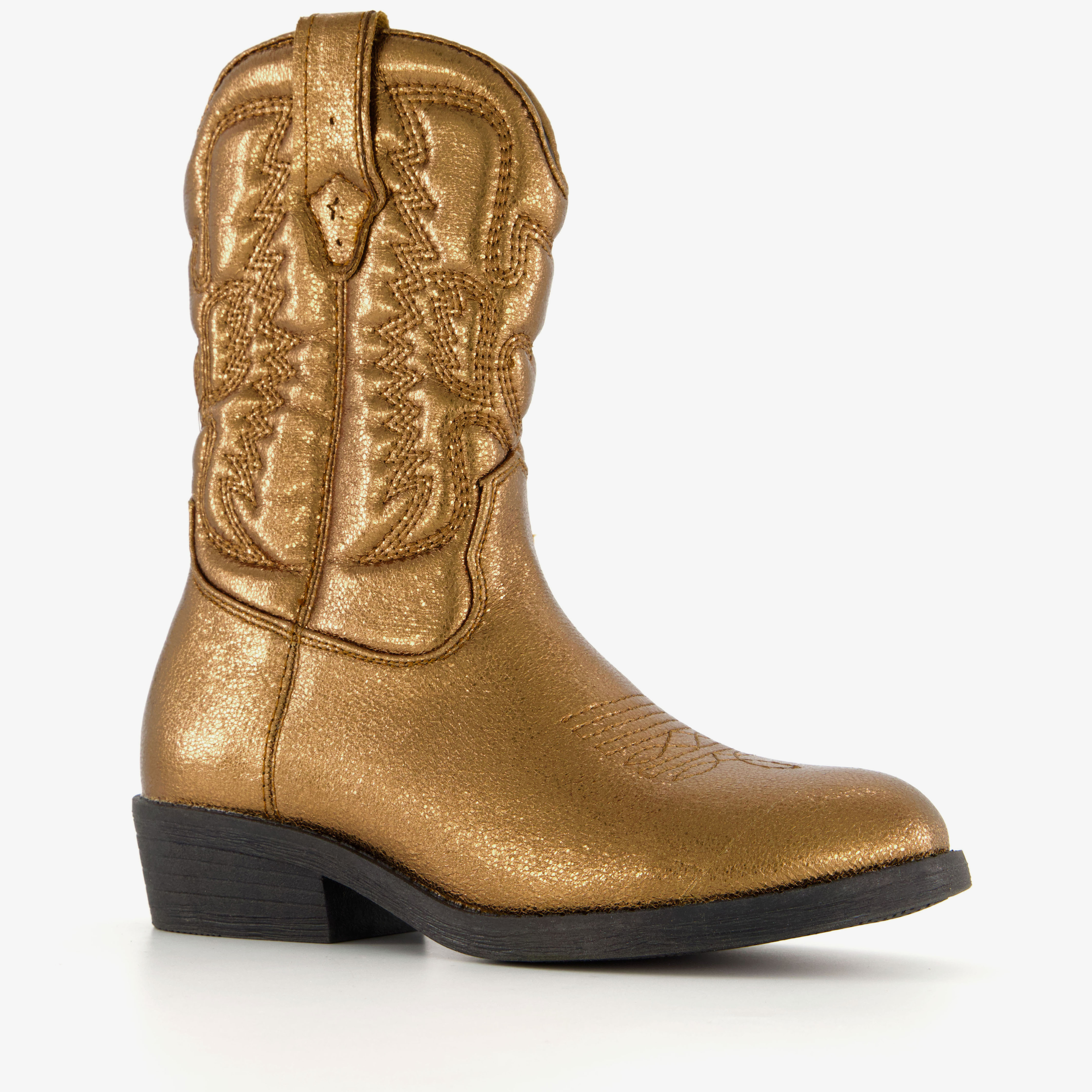 Blue Box meisjes cowboylaarsjes met glitter goud boots