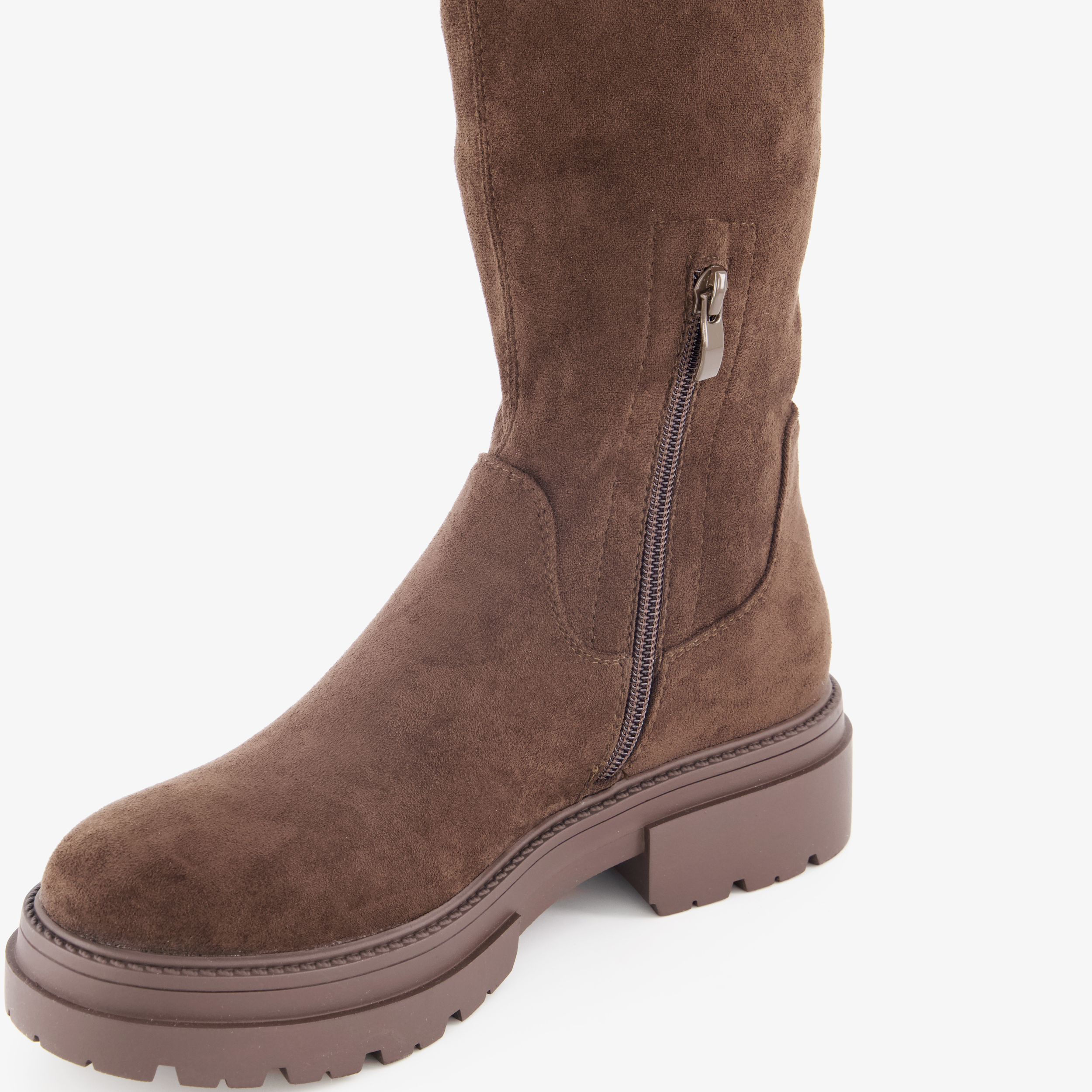 Blue Box hoge dames boots bruin laarzen – foto 5