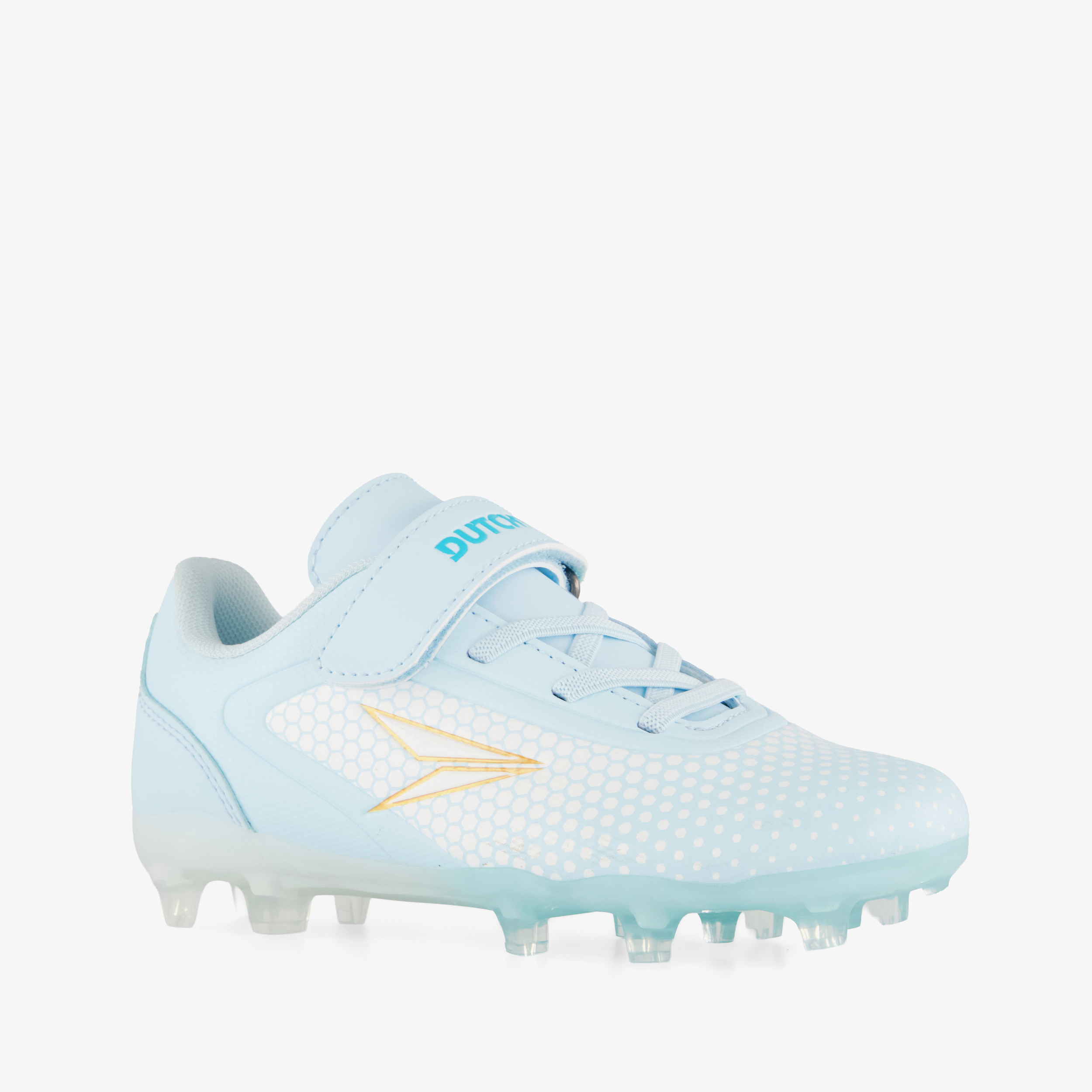 Dutchy Vision 2.0 FG kinder voetbalschoenen lichtblauw meisjes veldschoenen