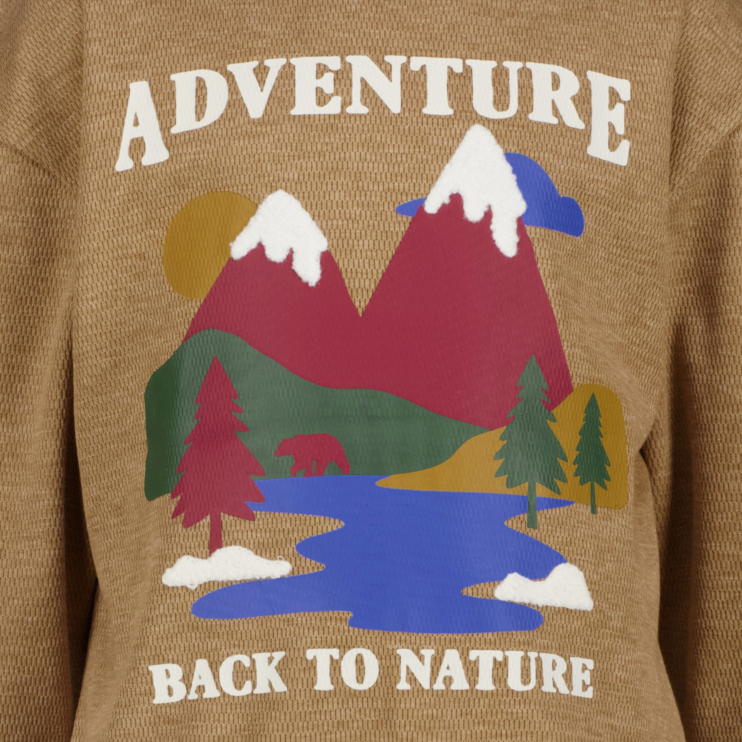Unsigned jongens sweater met natuurprint beige truien & vesten – foto 2